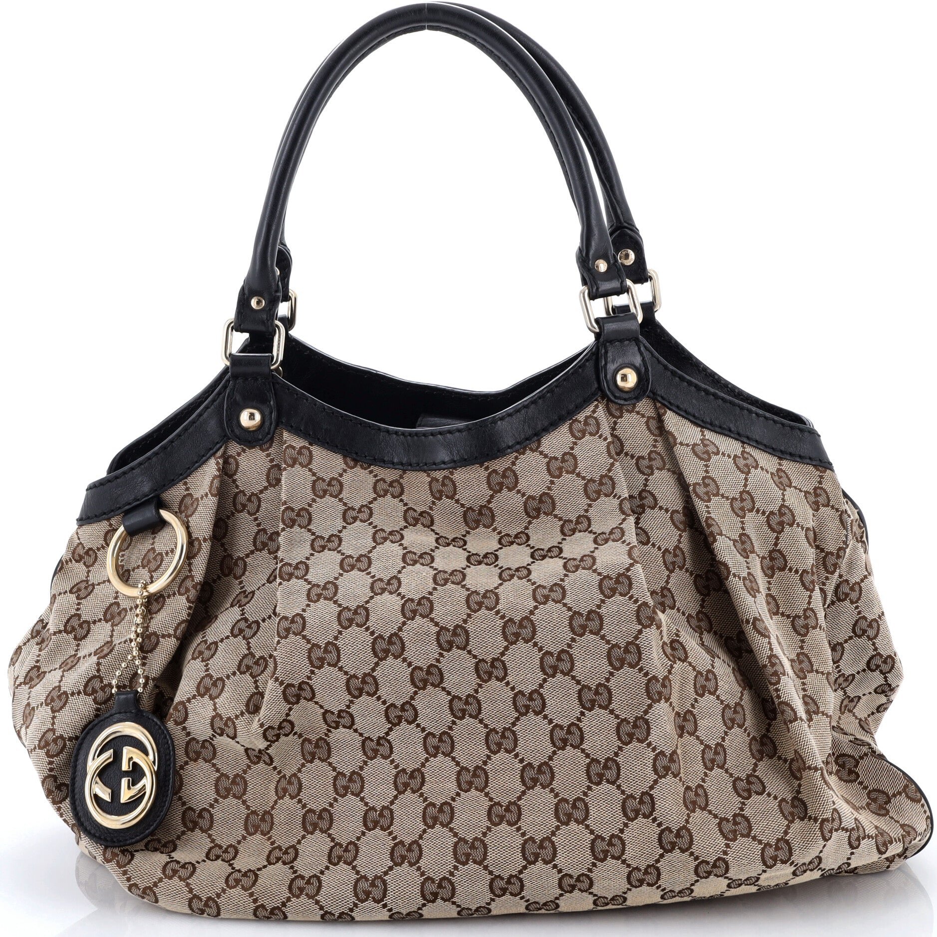 Sukey Tote GG Canvas with Leather Large