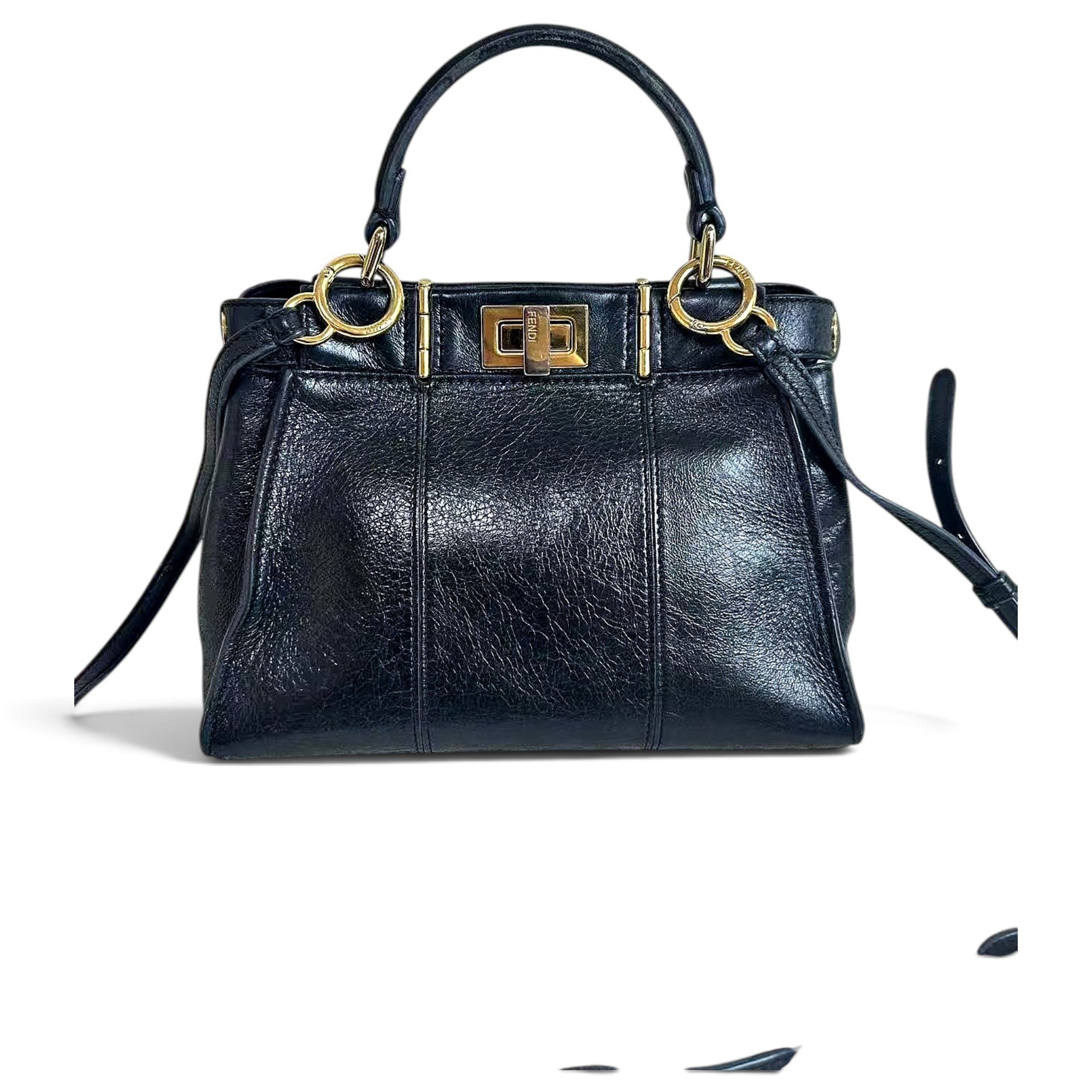 Peekaboo leather handbag