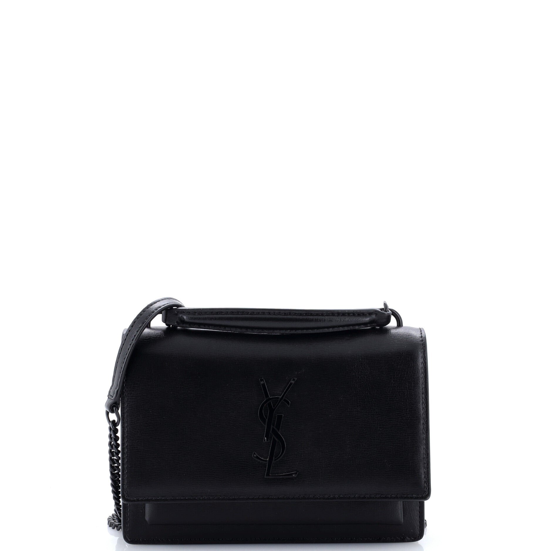 Sunset Top Handle Chain Wallet Leather