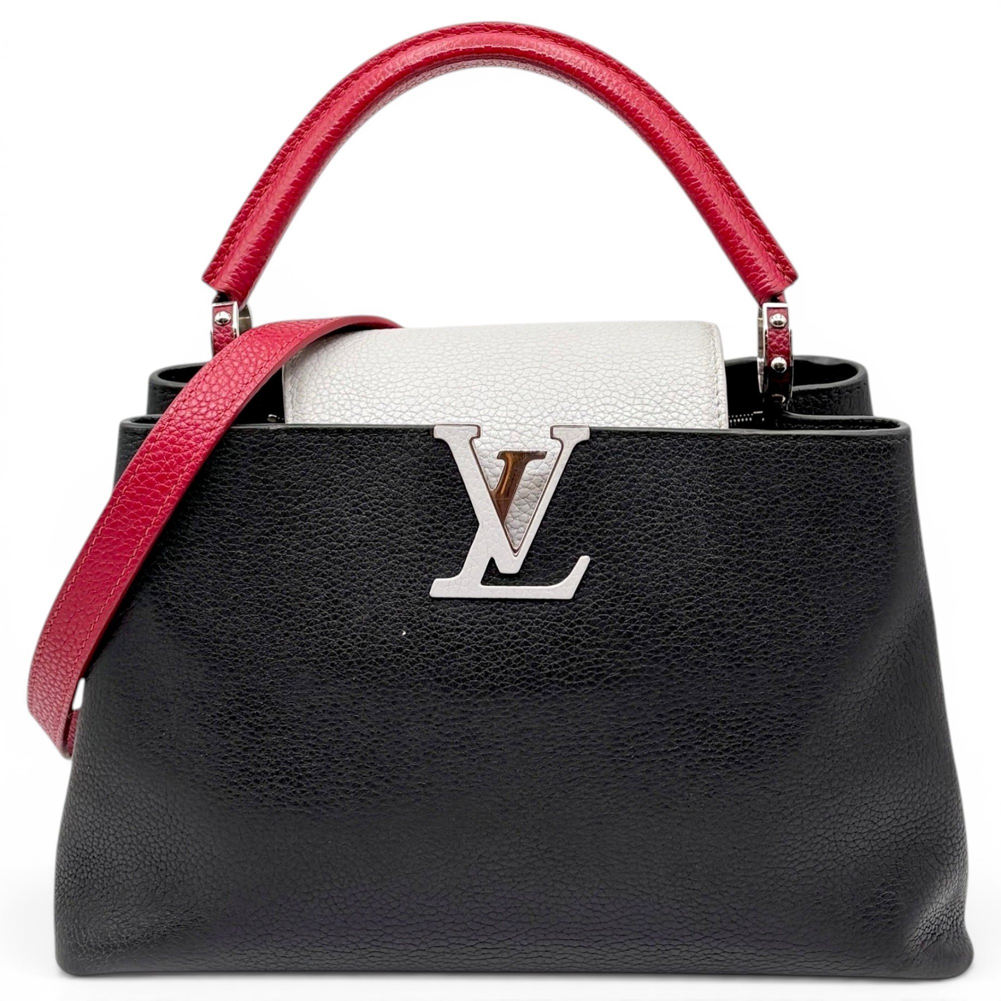 Capucines pony-style calfskin handbag