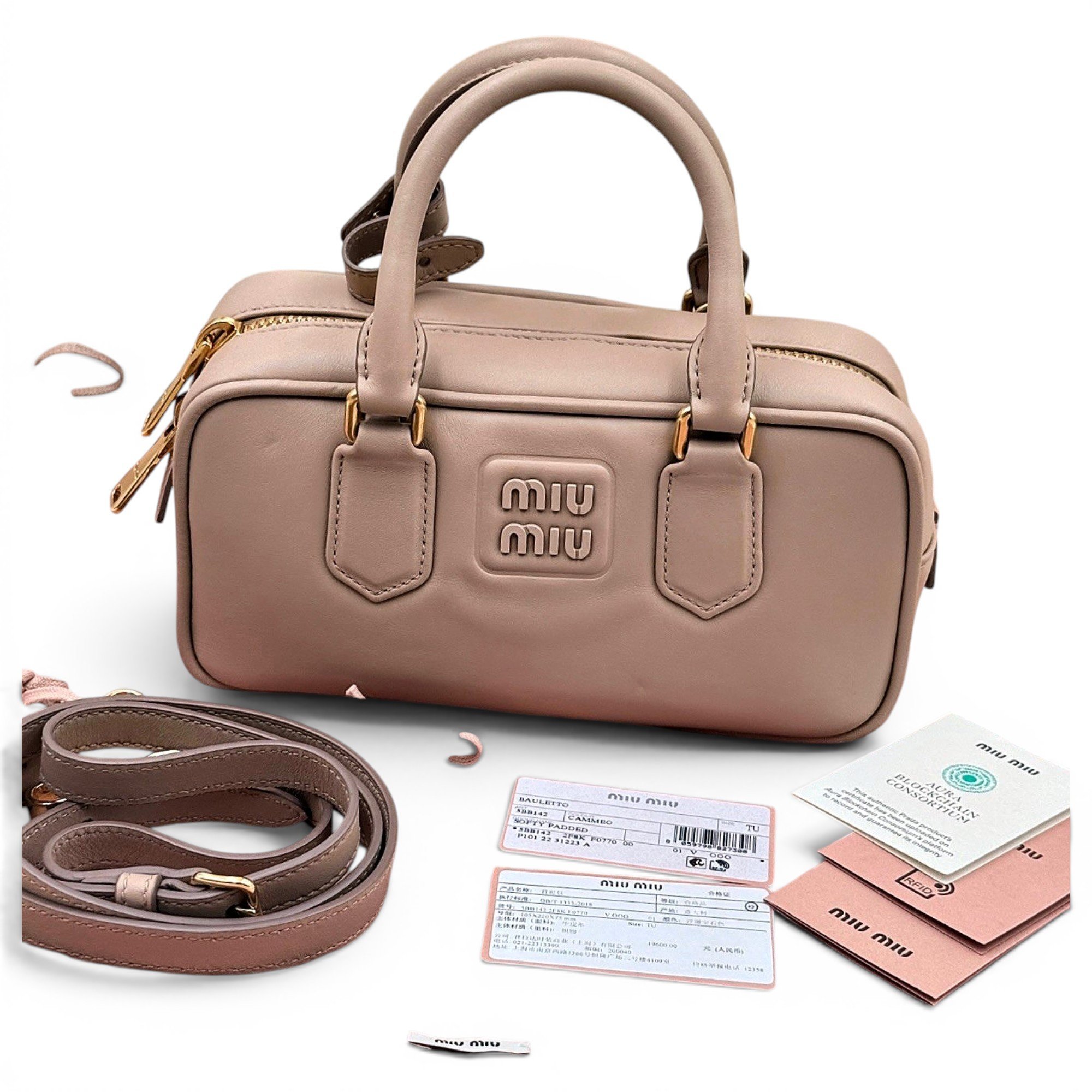 Arcadie leather handbag