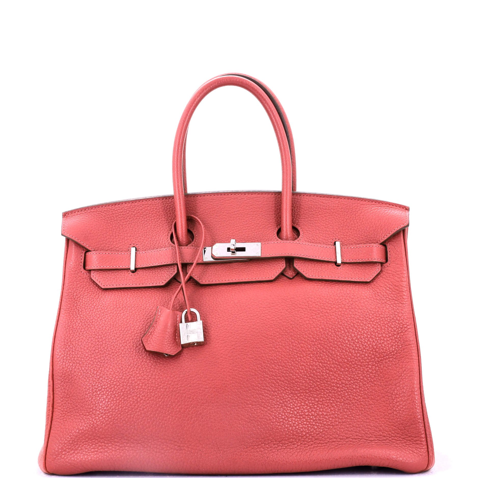 Hermes Birkin Handbag Bougainvillier Togo with Palladium Hardware 35