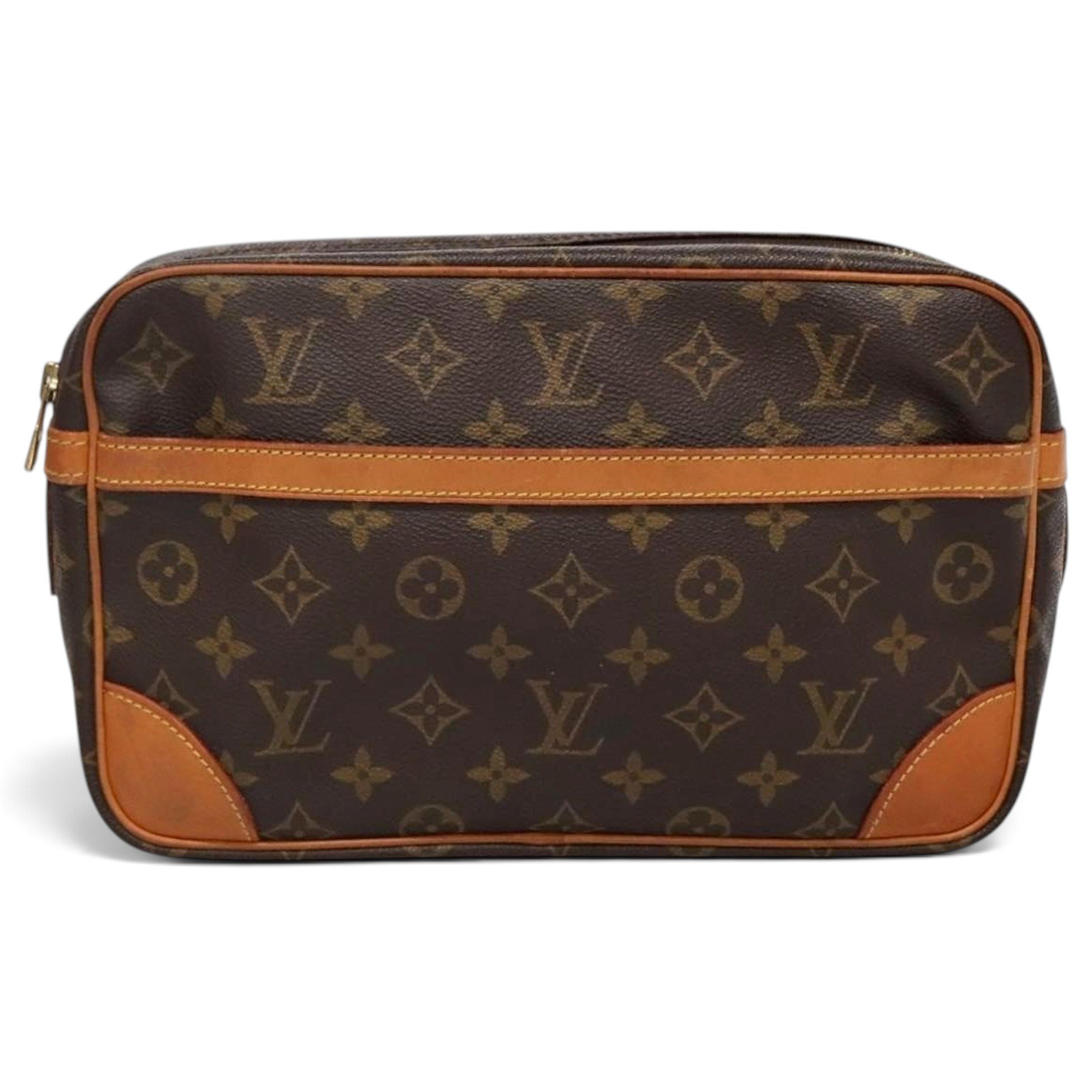 Leather clutch bag