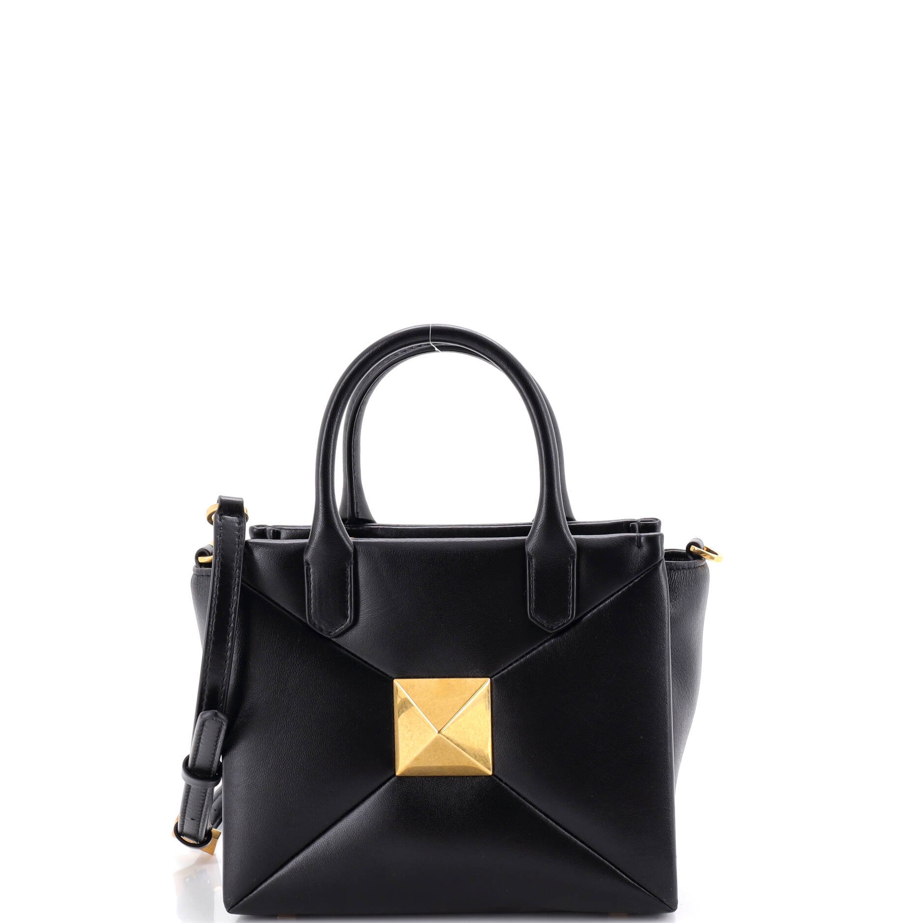 One Stud Top Handle Bag Leather Small