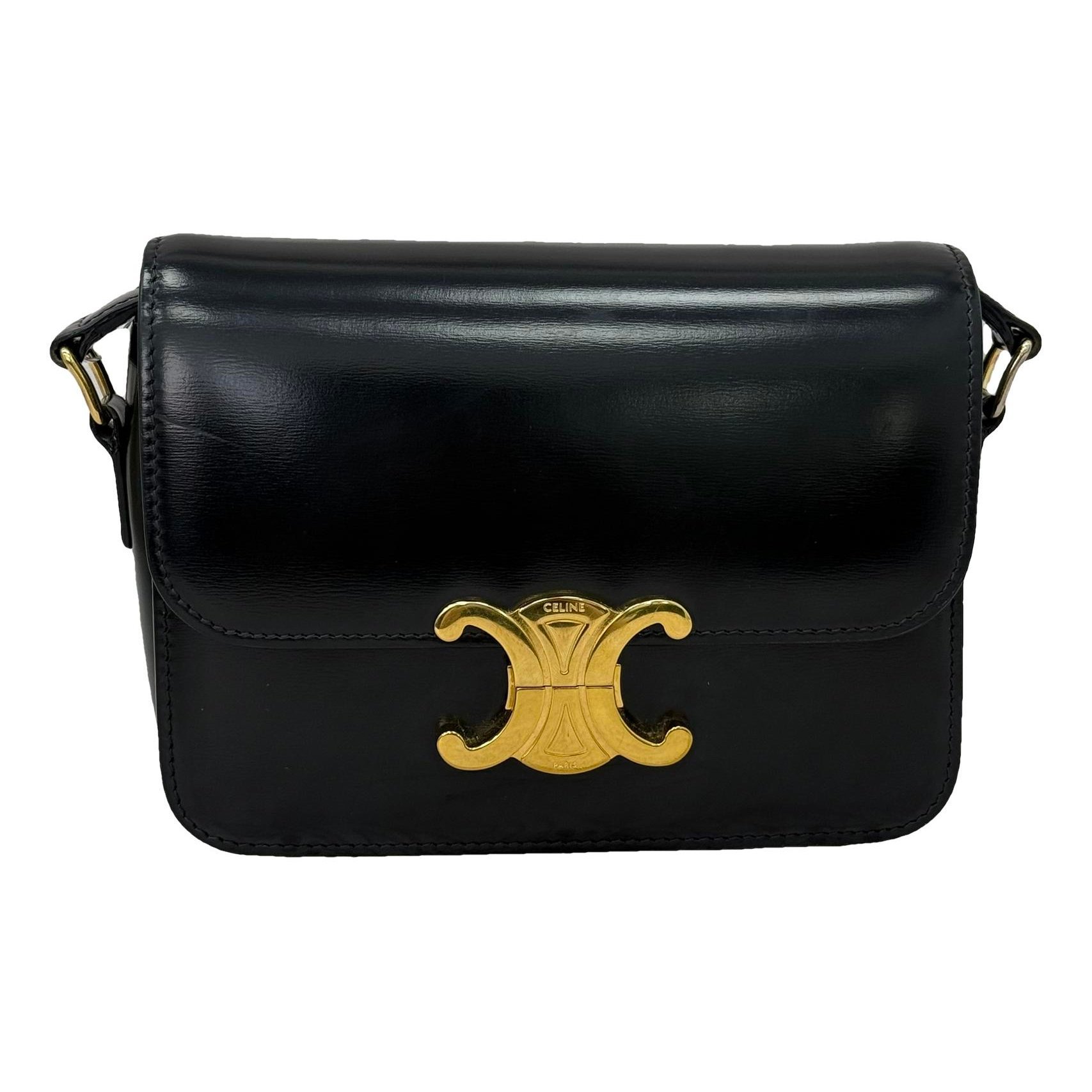Triomphe leather handbag
