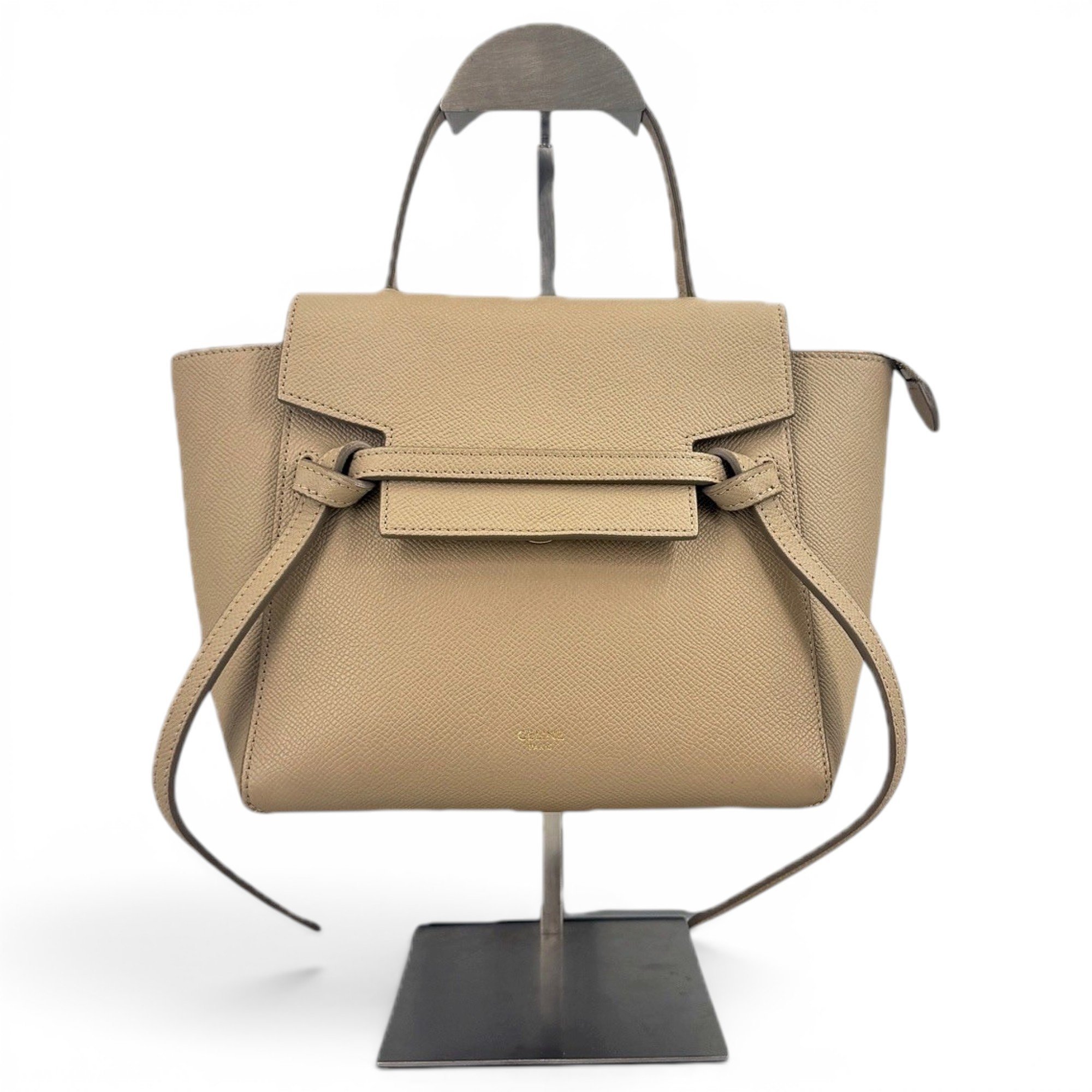 Belt leather handbag