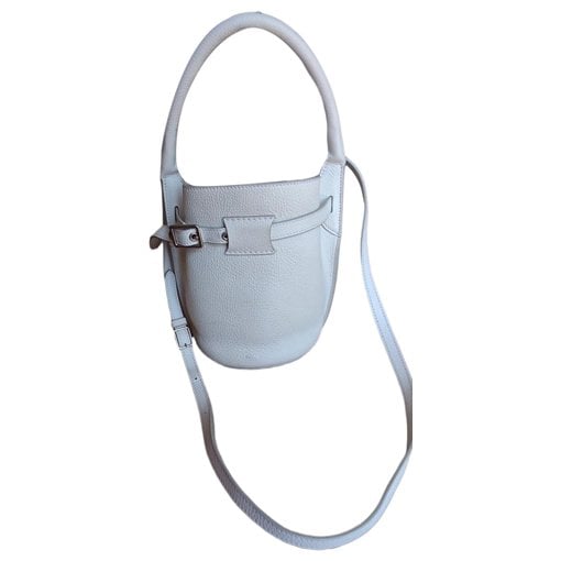 Leather clutch bag