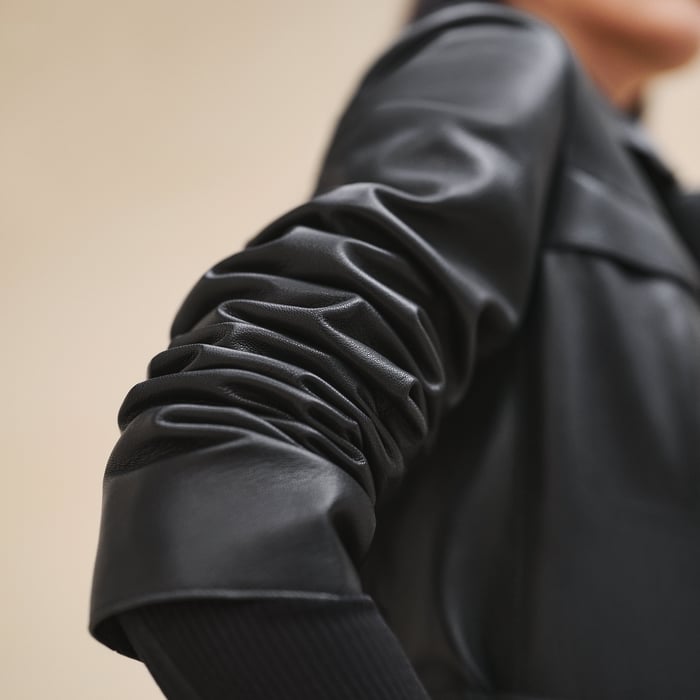 Noir Short Trench Coat