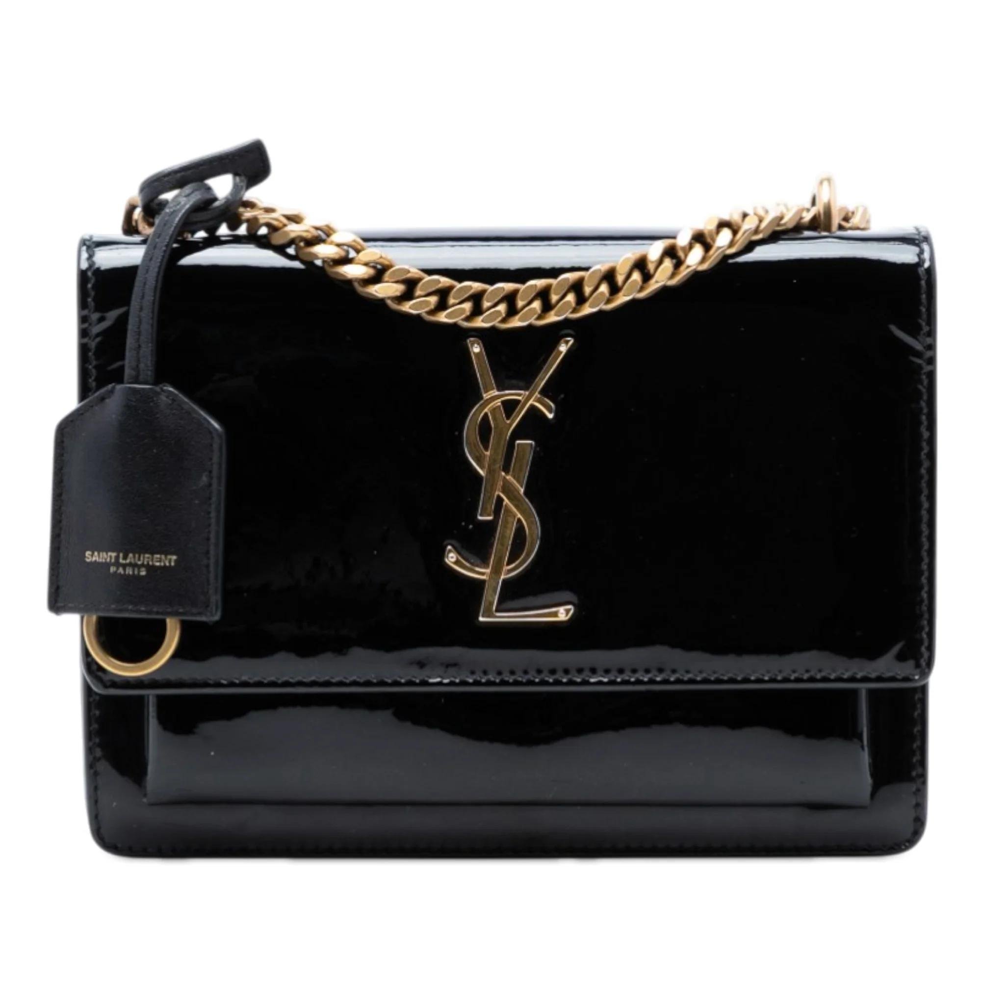 Sunset patent leather crossbody bag