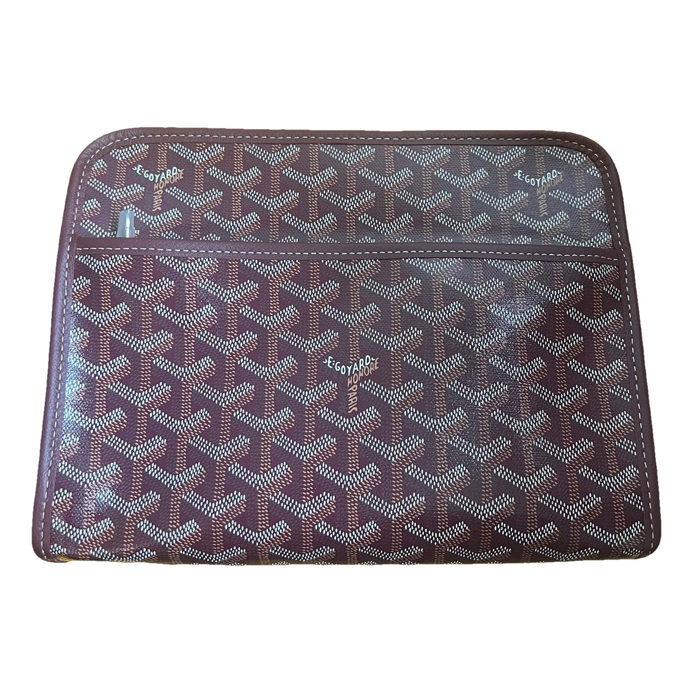 Jouvence leather clutch bag