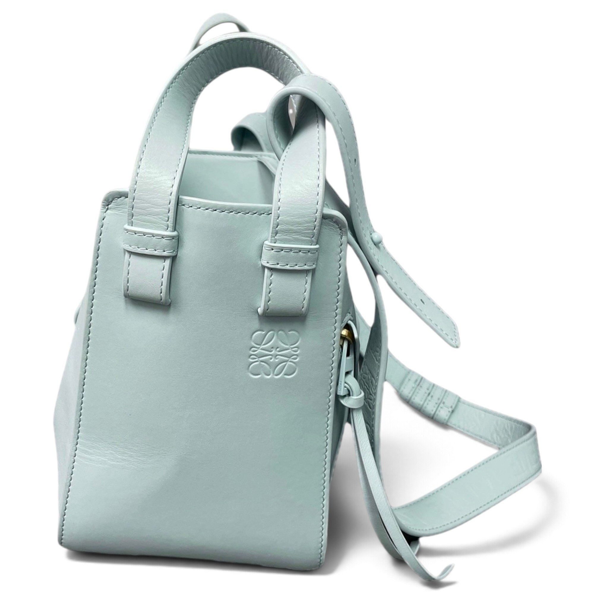 Hammock leather handbag