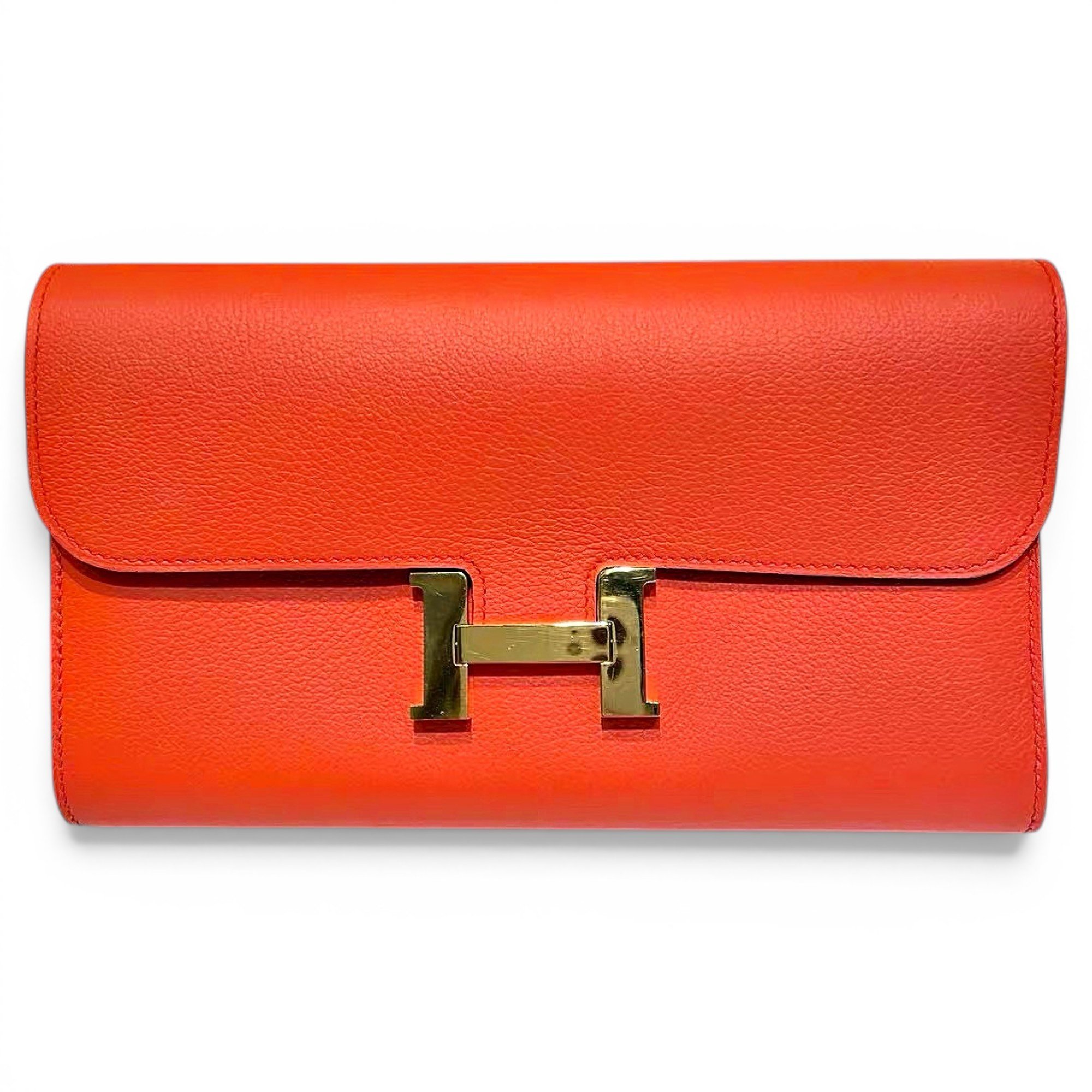 Leather clutch bag
