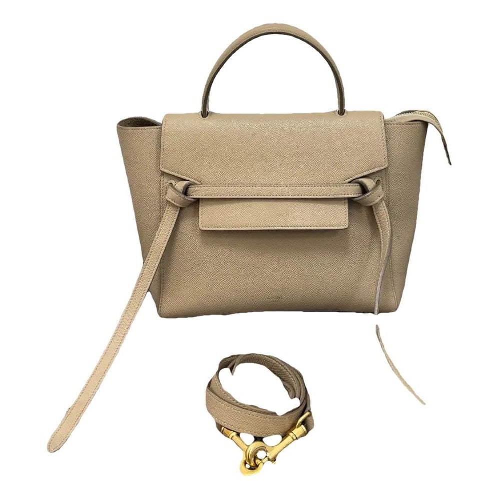 Belt leather handbag
