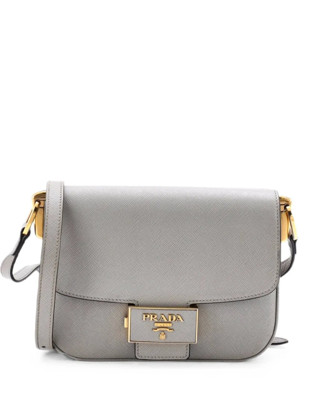 Embleme Flap Bag Saffiano Leather Small shoulder bag