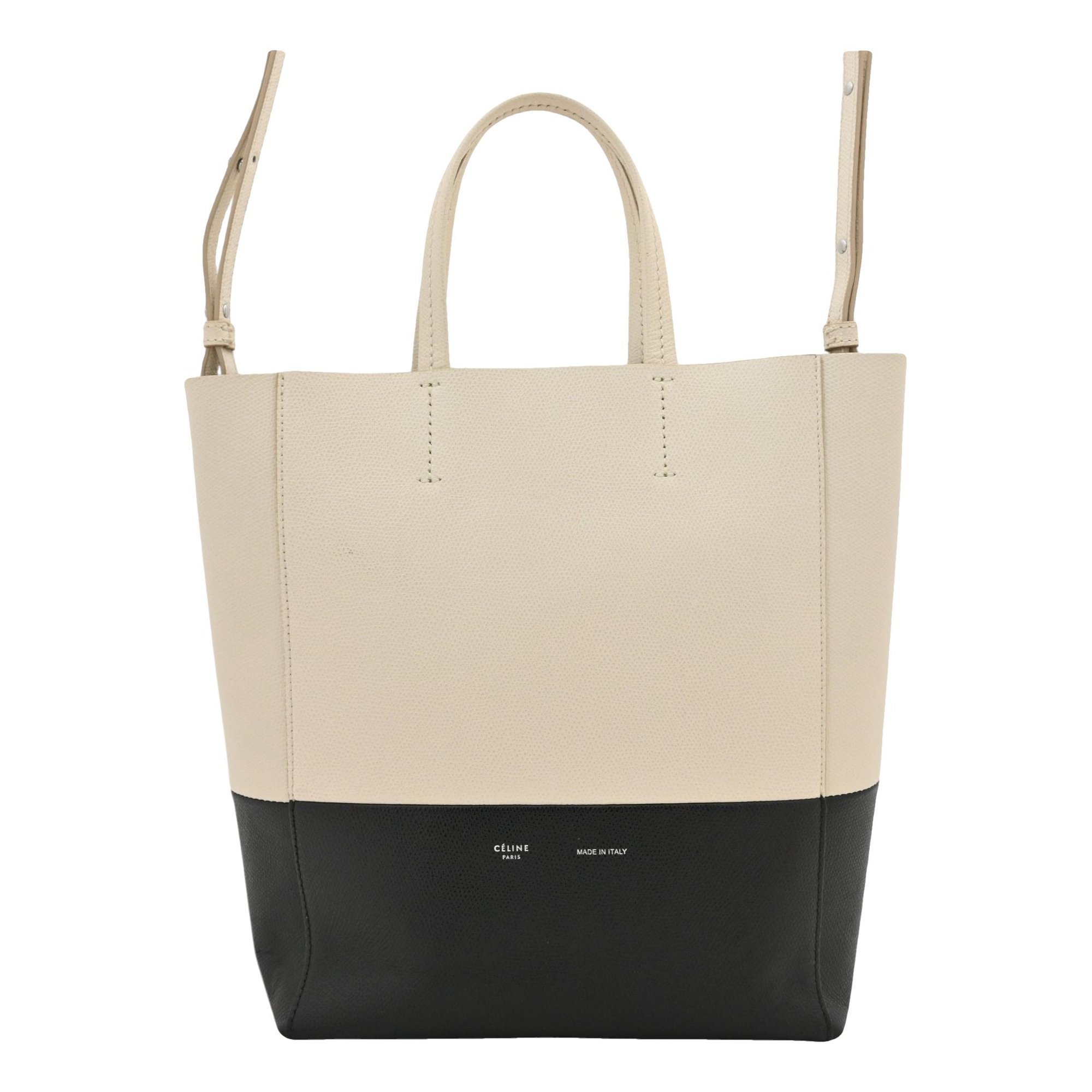Cabas Vertical leather handbag