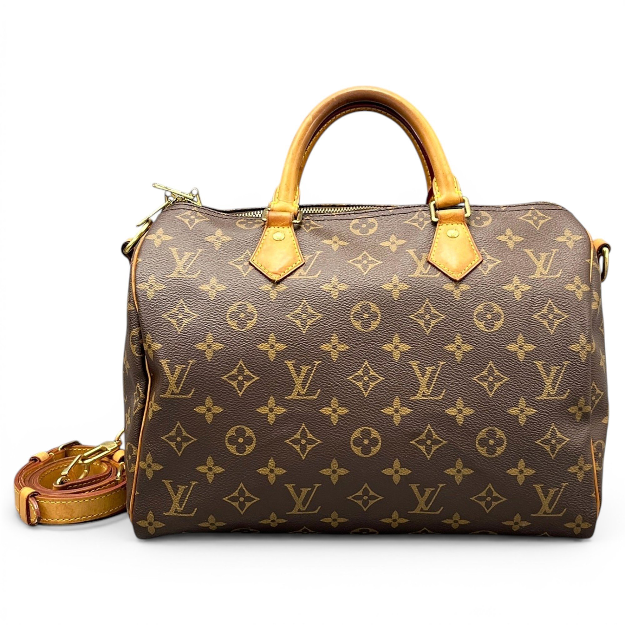 Speedy leather handbag