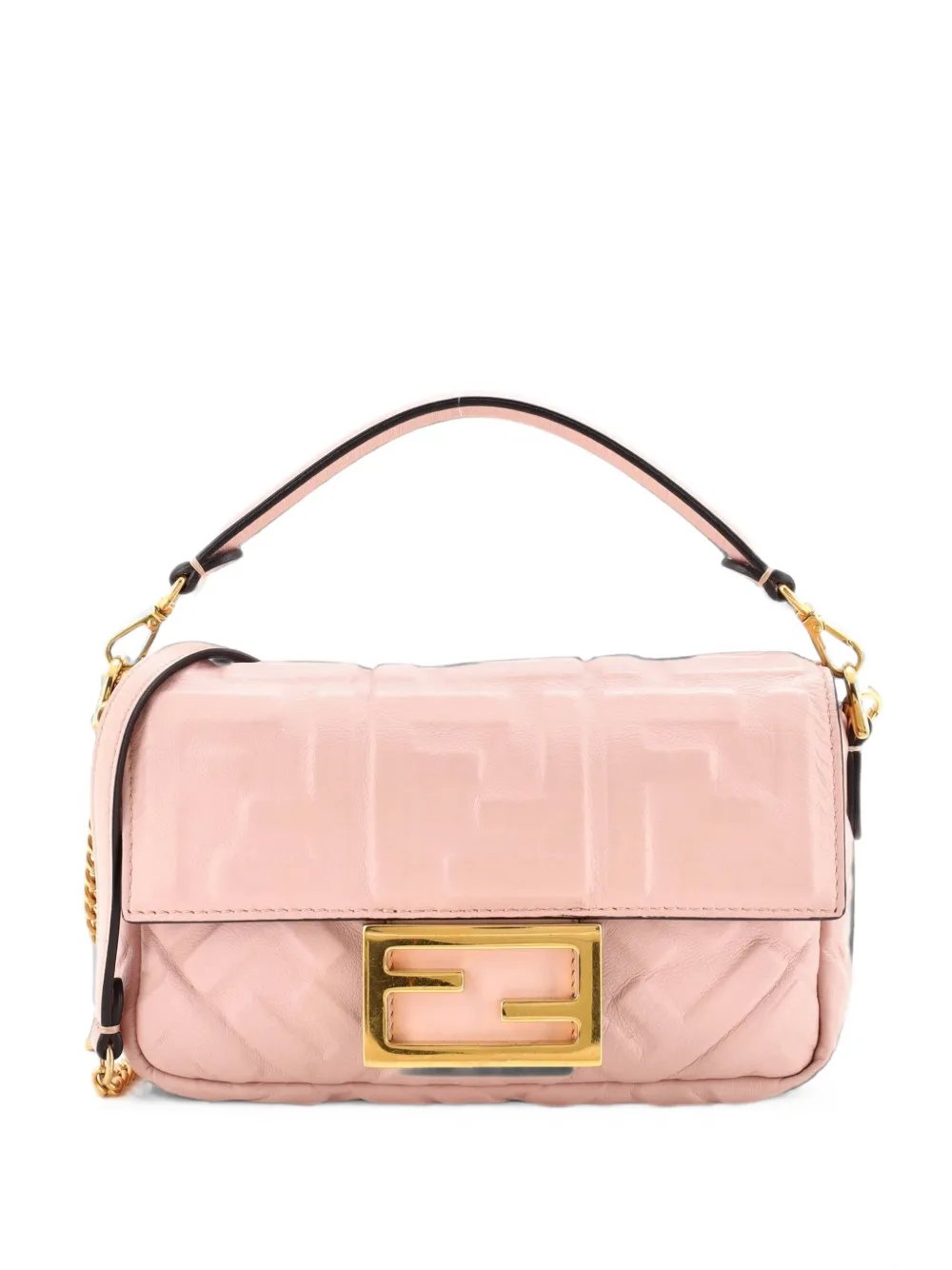 Baguette NM Bag Zucca Embossed Leather Mini crossbody bag