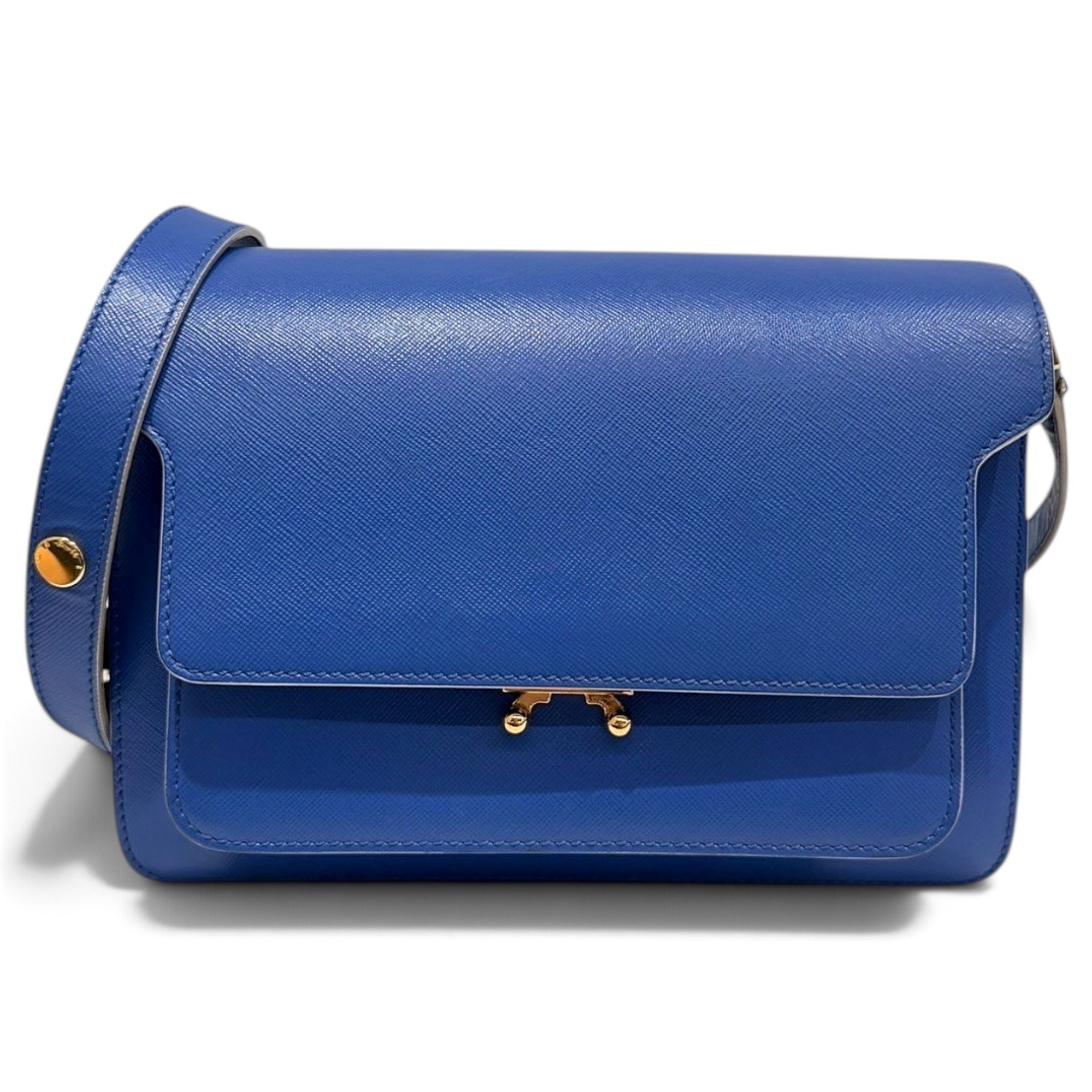 Trunk leather handbag