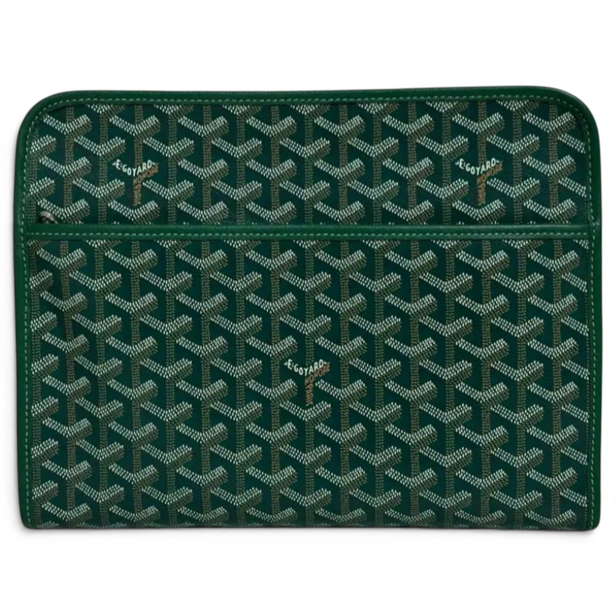 Jouvence leather clutch bag