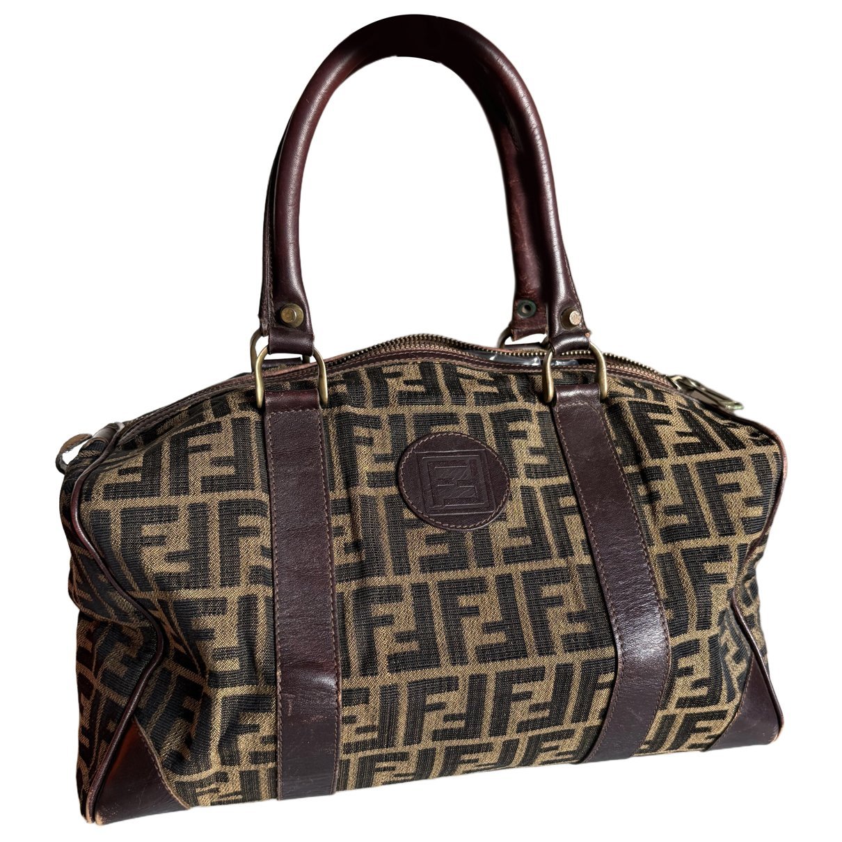 Leather bowling bag