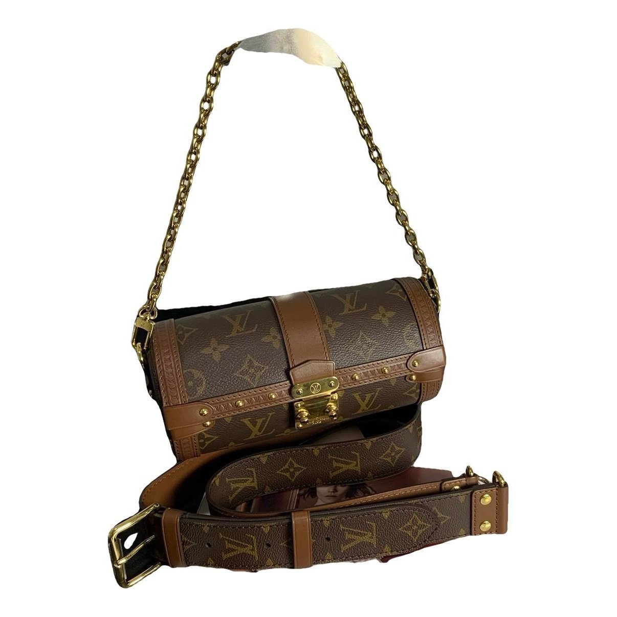 Papillon Trunk leather handbag