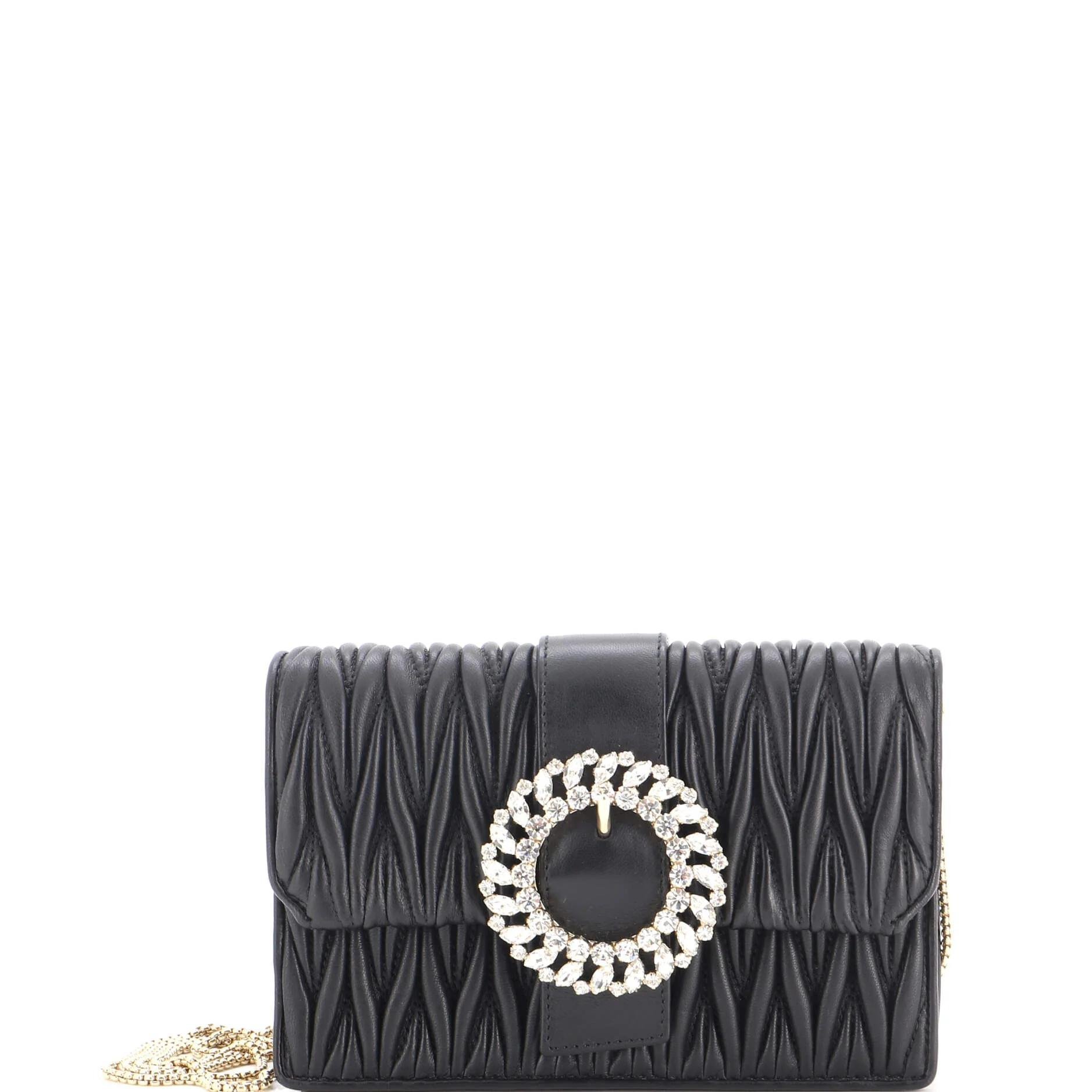 Miu Lady leather handbag