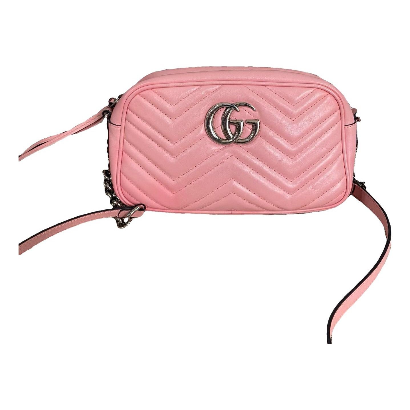 Pearly GG Marmont leather handbag