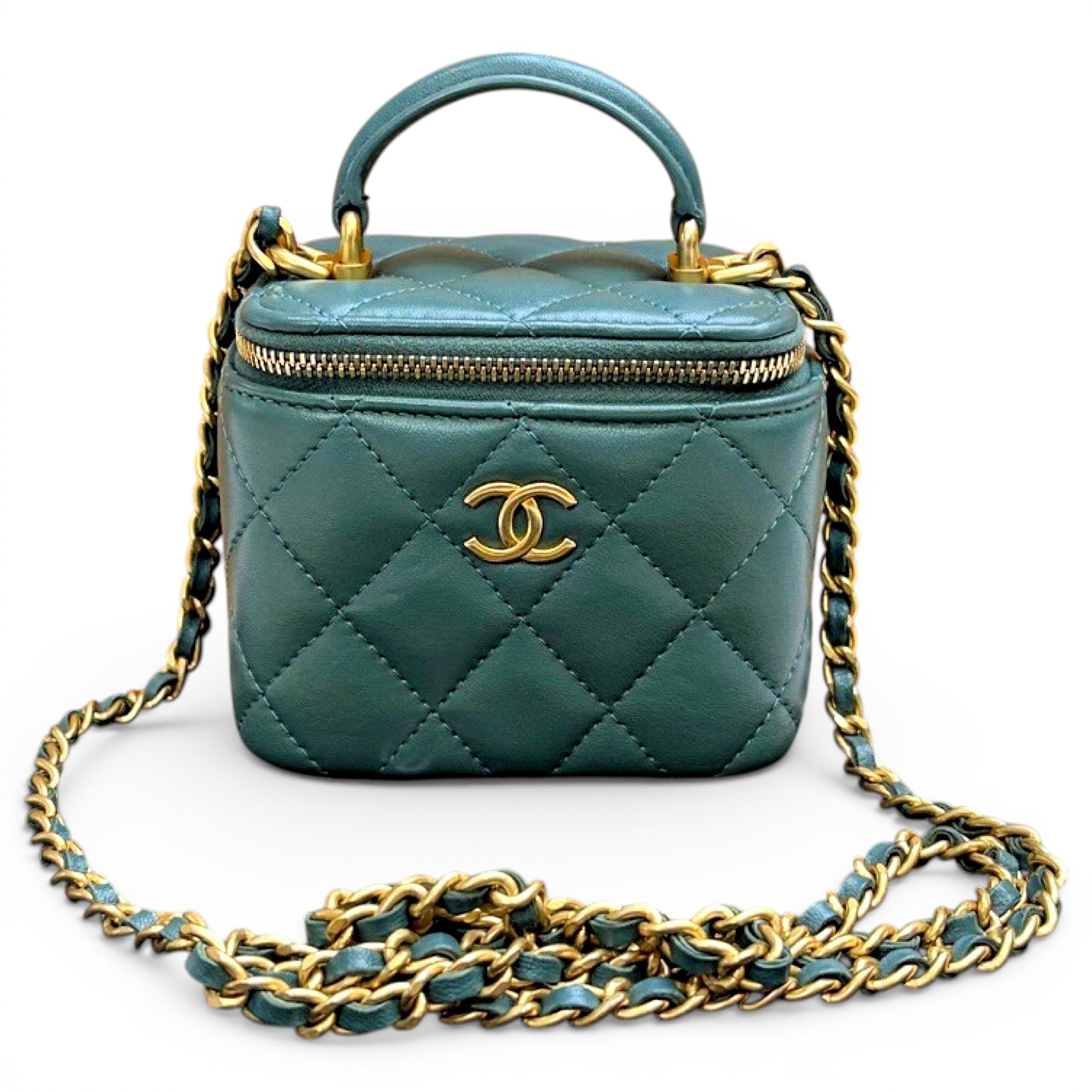 Vanity leather mini bag