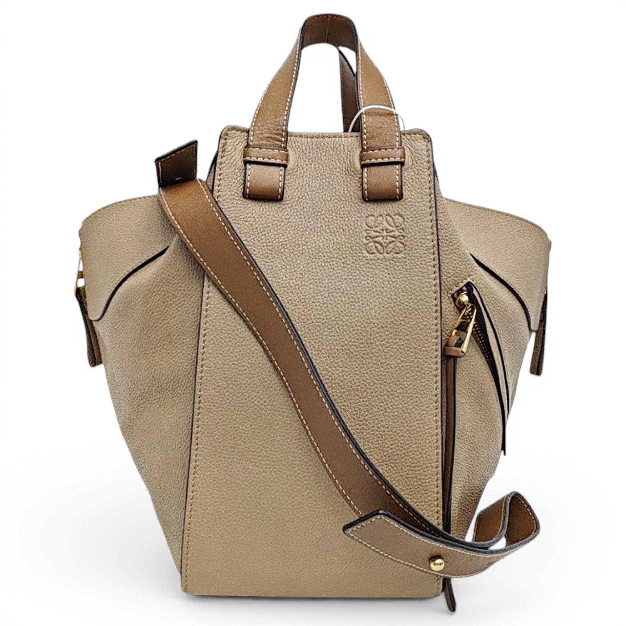 Hammock leather handbag