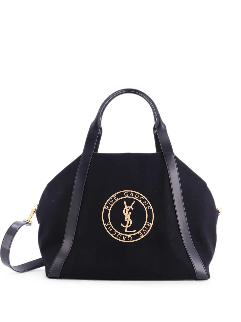 Rive Gauche Bowling Bag Embroidered Canvas handbag