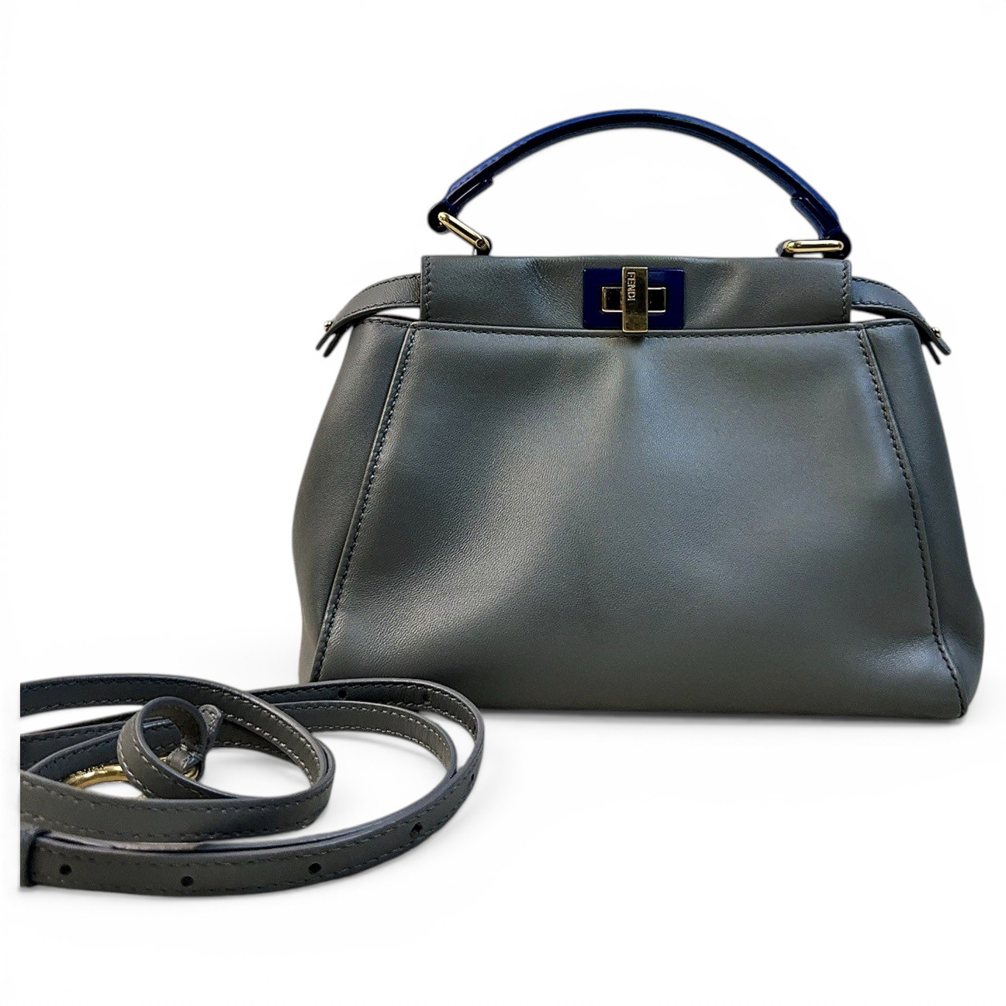 Peekaboo leather handbag
