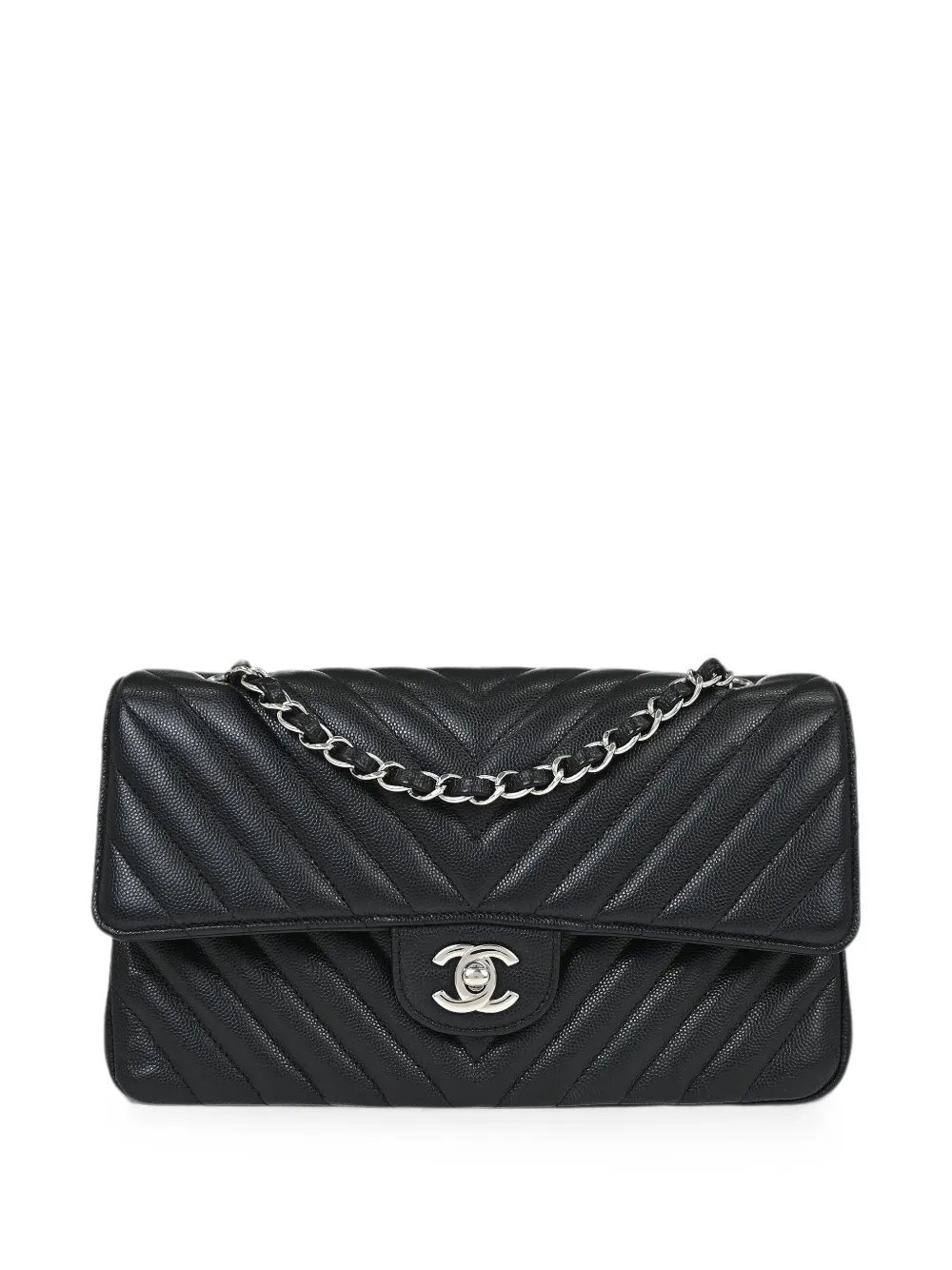 2016 Chevron Classic double flap shoulder bag