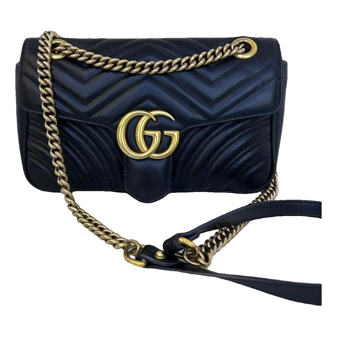 GG Marmont Flap leather handbag