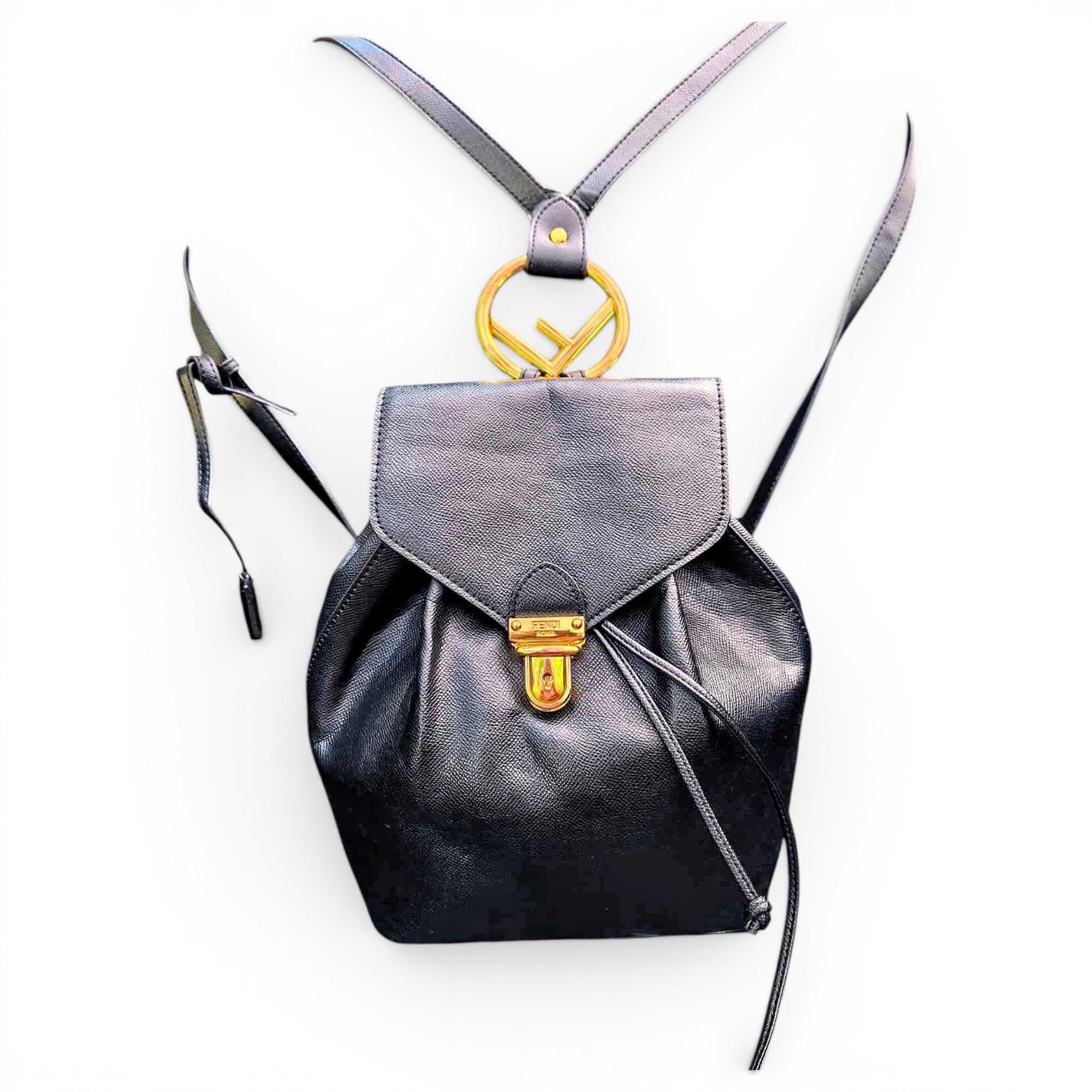 Leather backpack