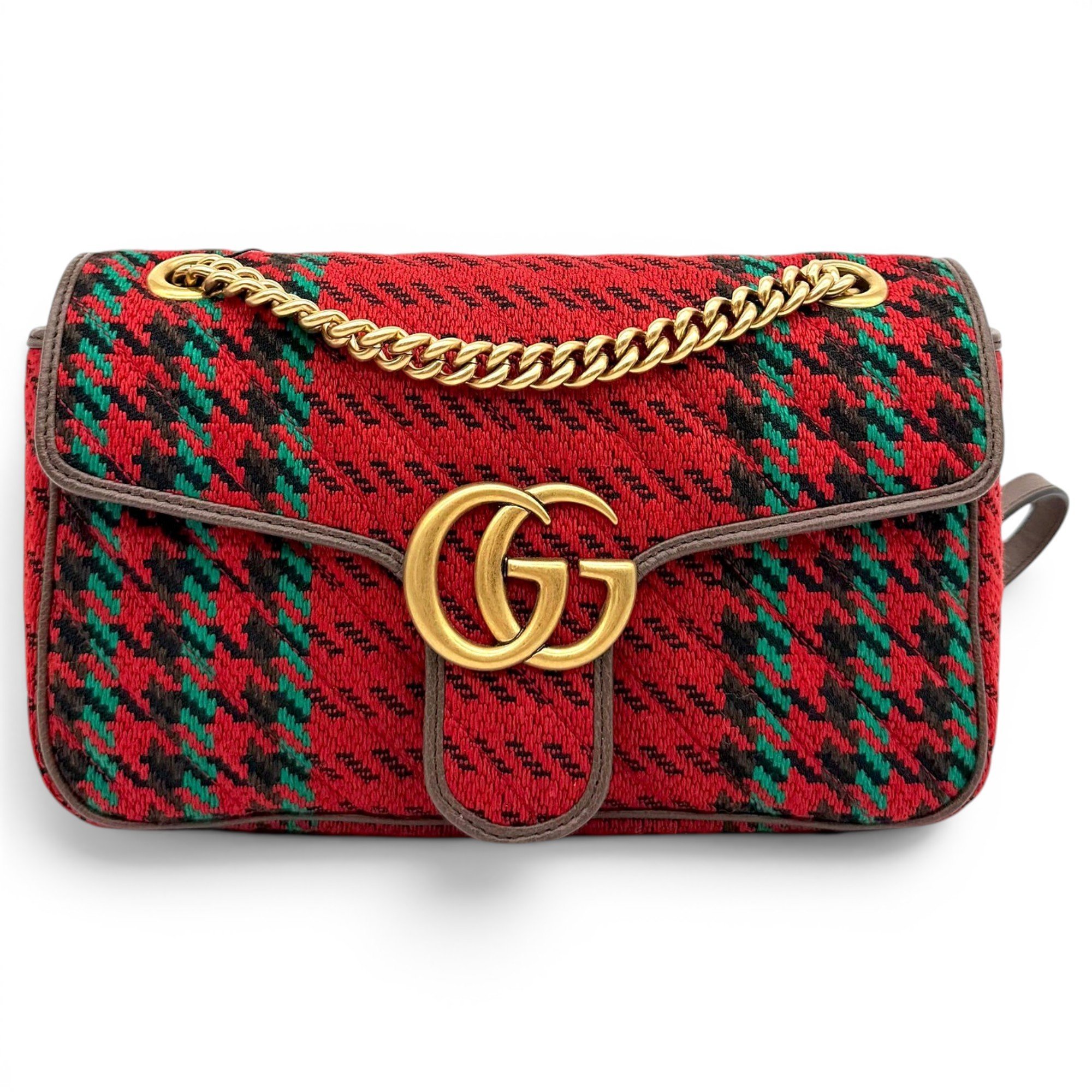 GG Marmont Flap tweed crossbody bag