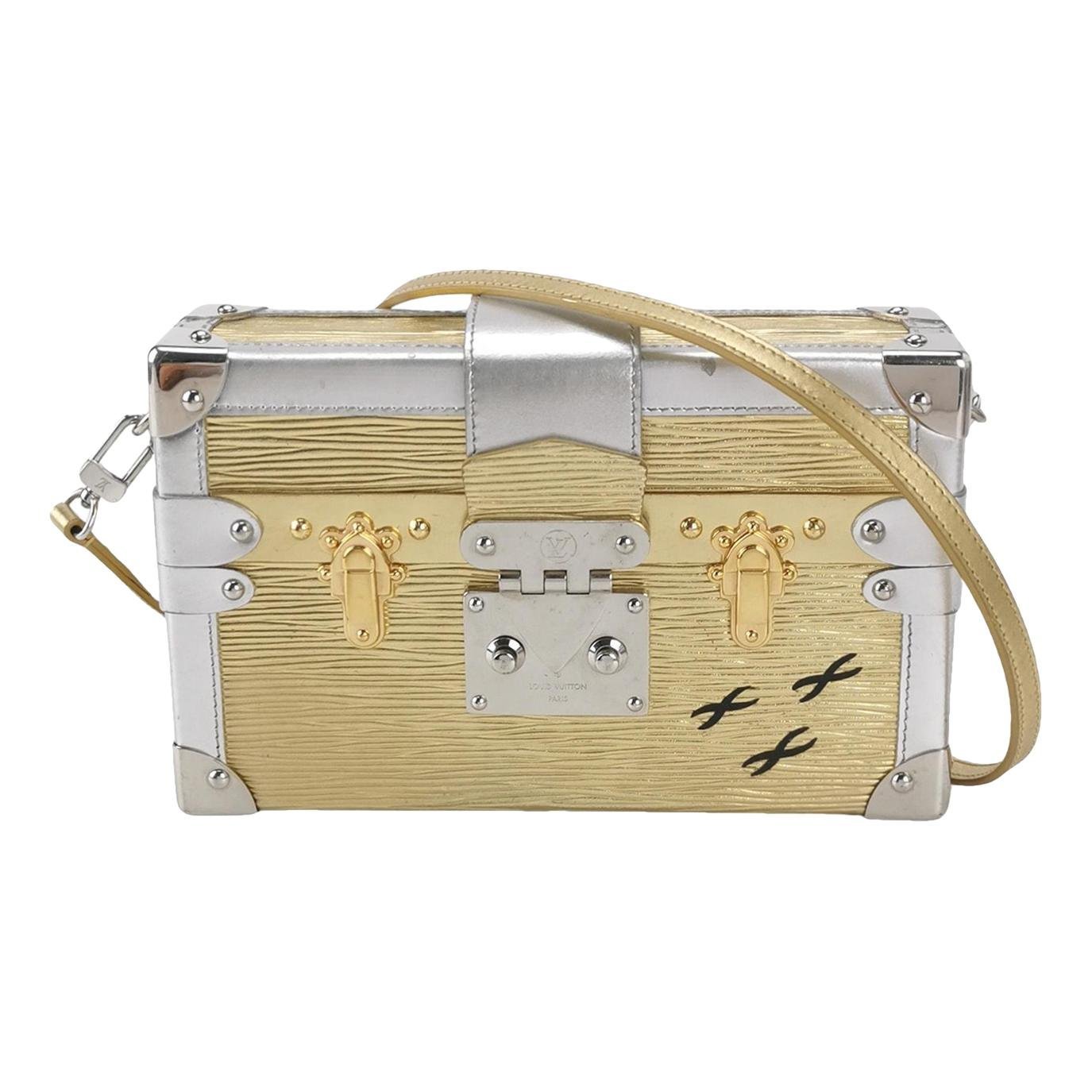 Petite Malle leather crossbody bag