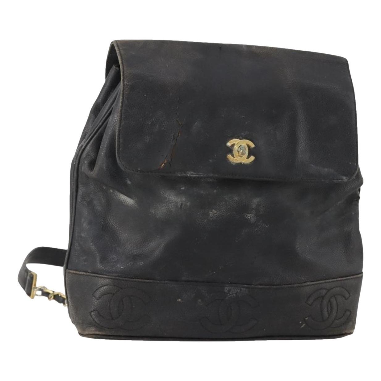 Leather backpack