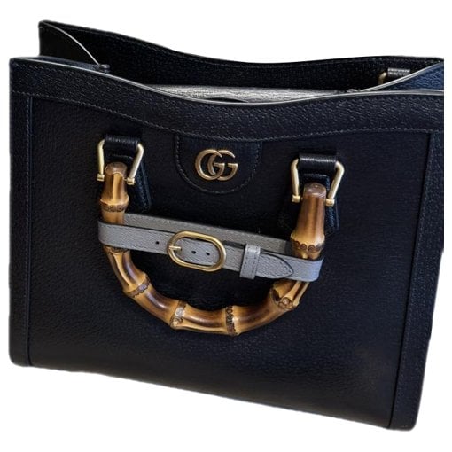 Diana Bamboo leather handbag