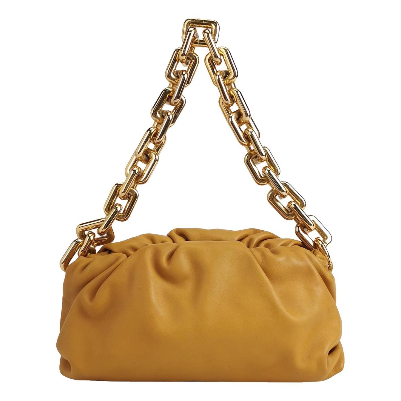 Pouch leather handbag