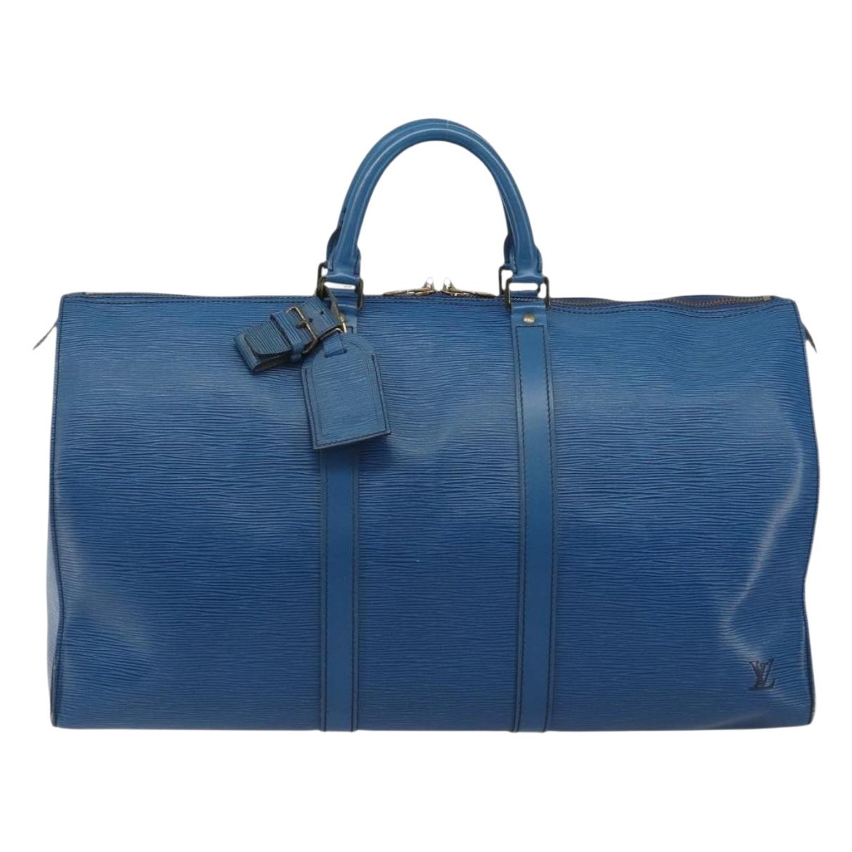 Keepall leather travel bag