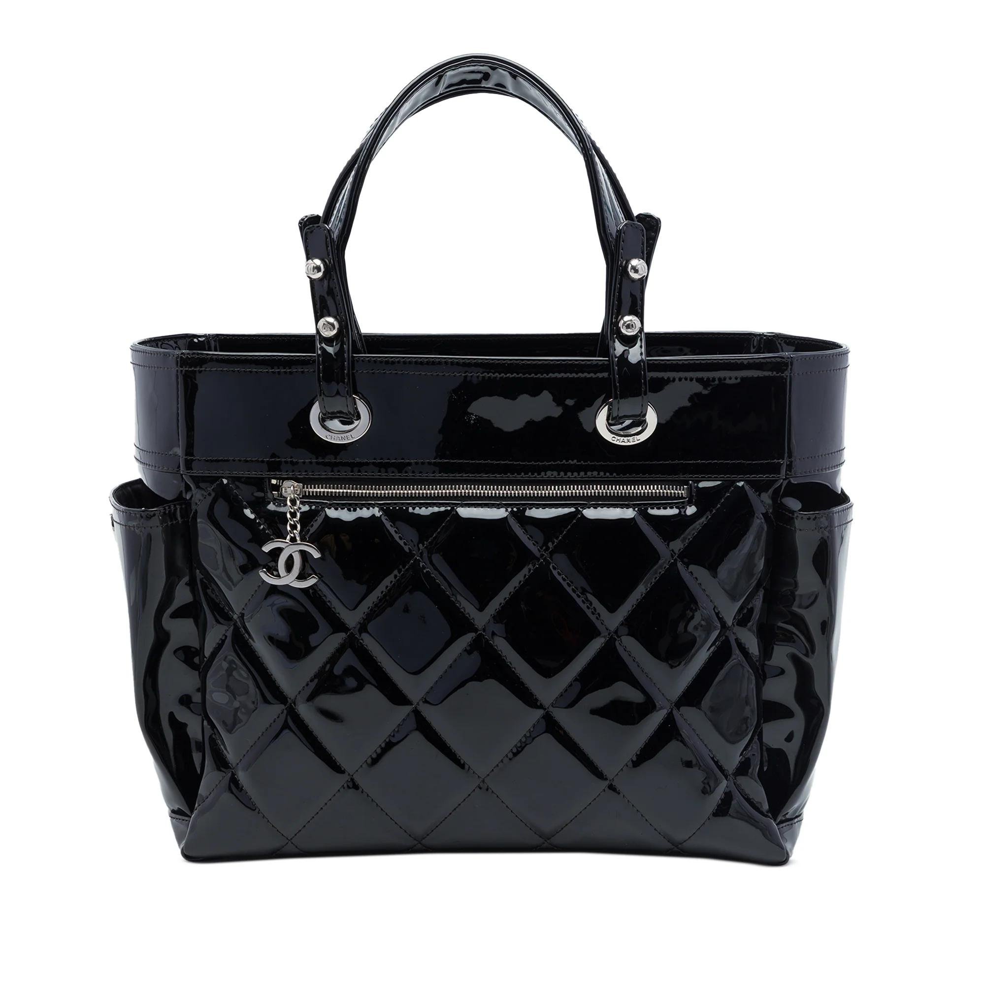 Paris-Biarritz patent leather handbag