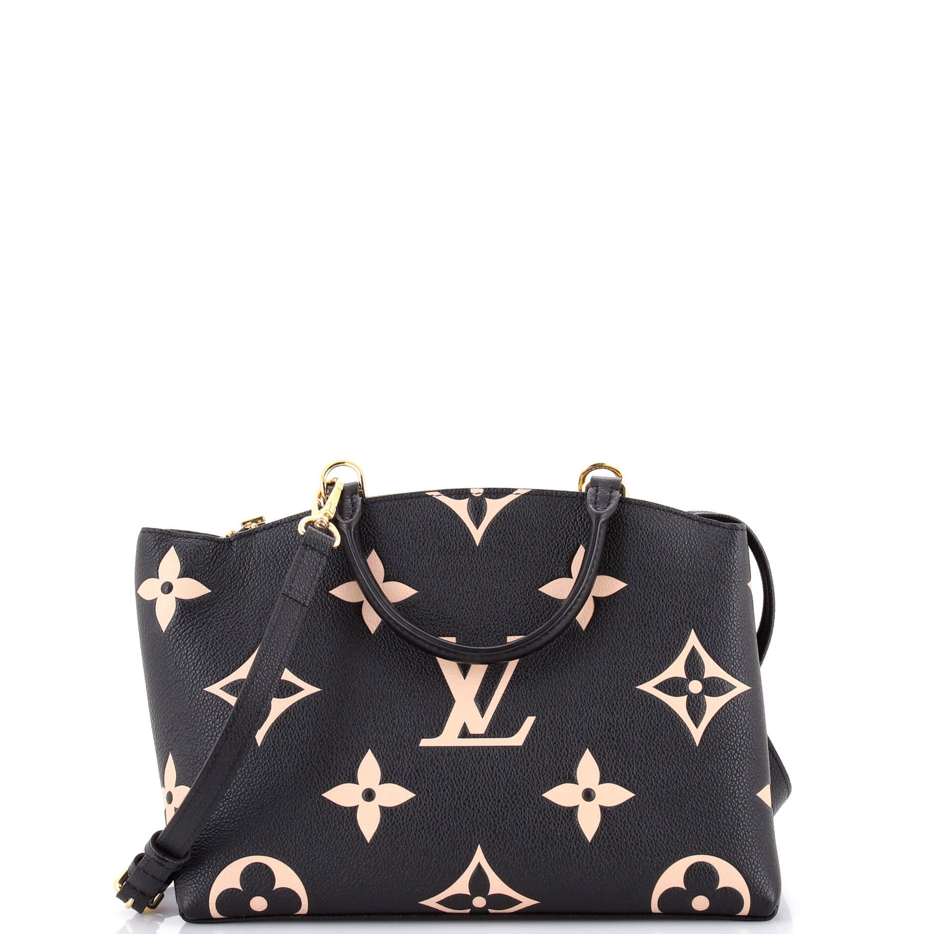 Louis Vuitton Petit Palais Handbag Bicolor Monogram Empreinte Giant