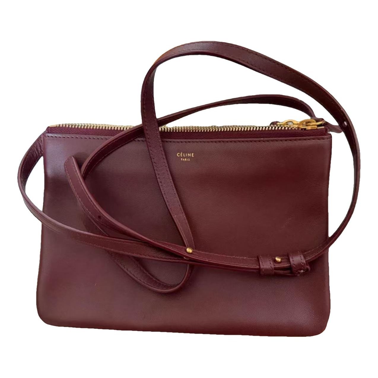 Trio leather crossbody bag