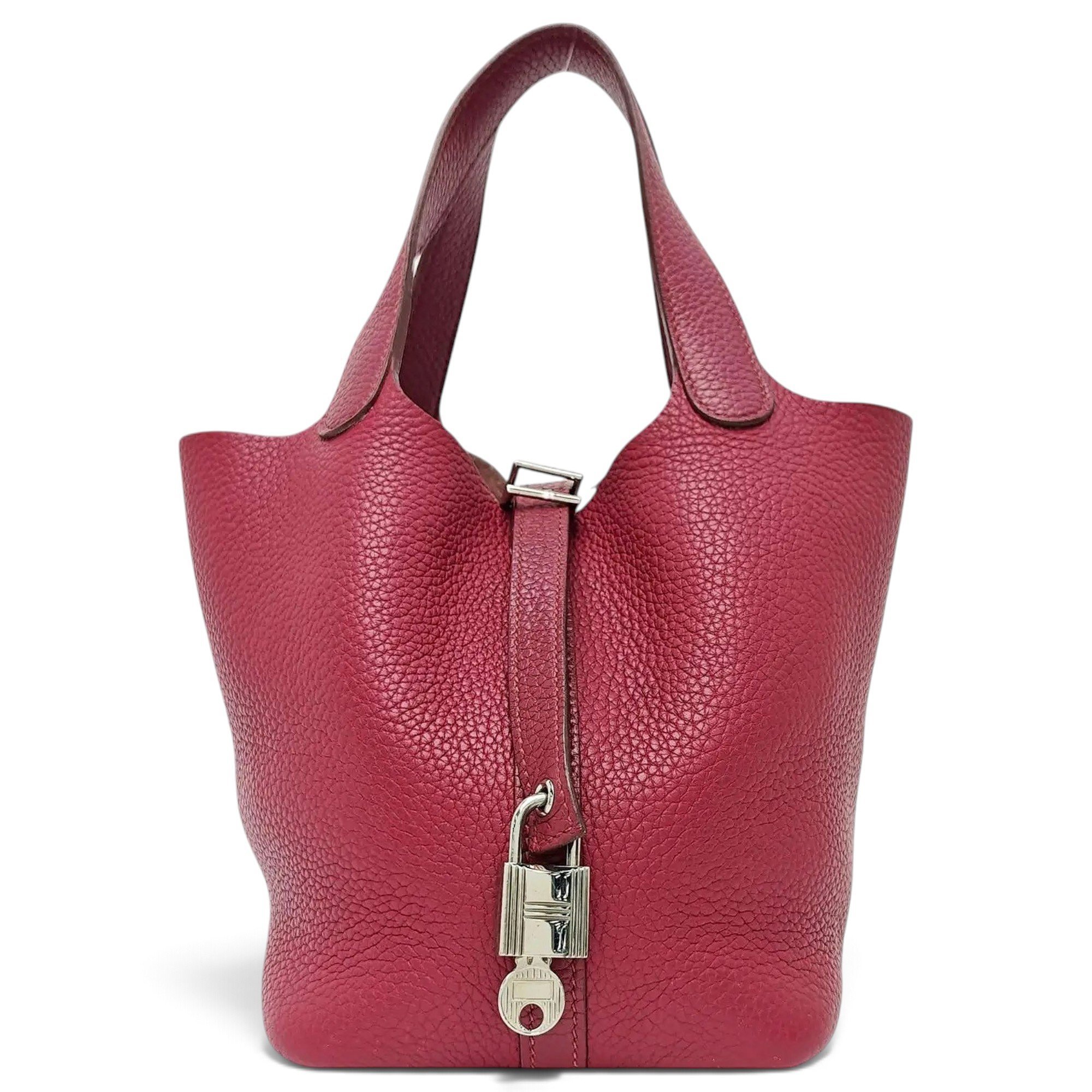 Picotin leather tote