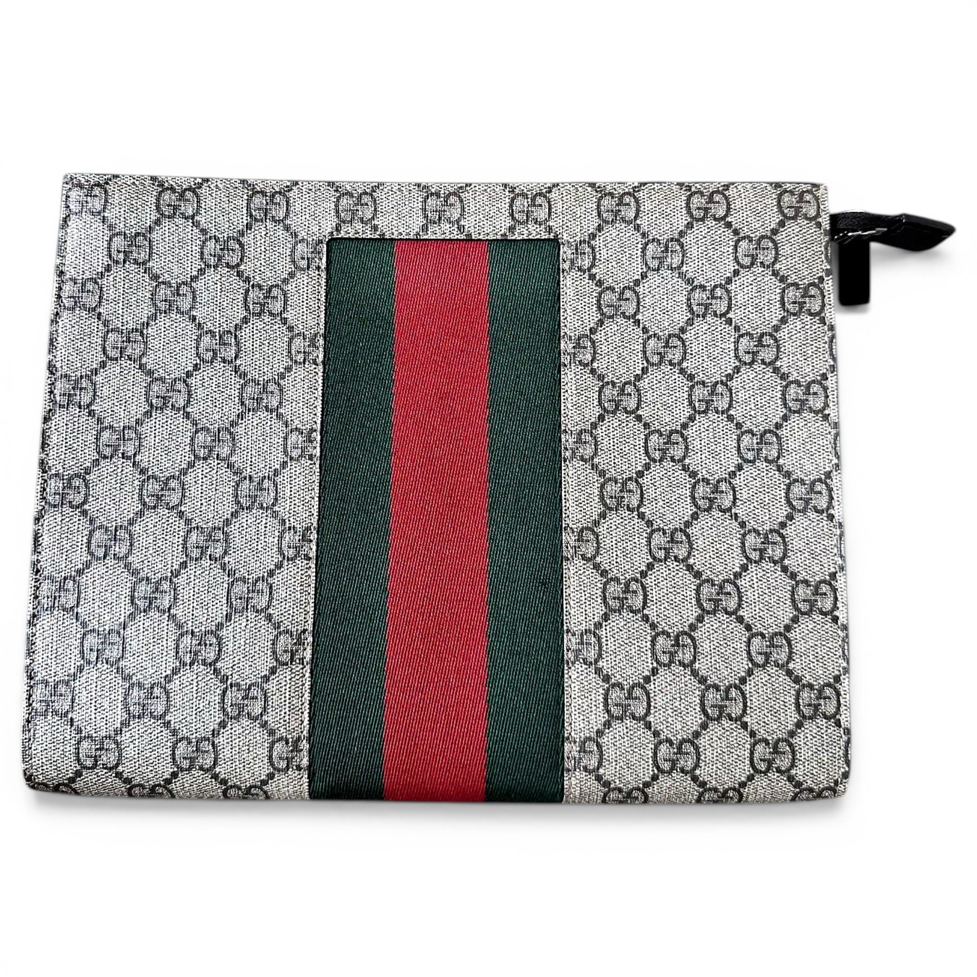 Leather clutch bag