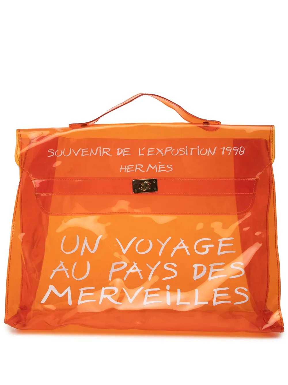 20th Century Vinyl Souvenir De L Exposition Kelly handbag