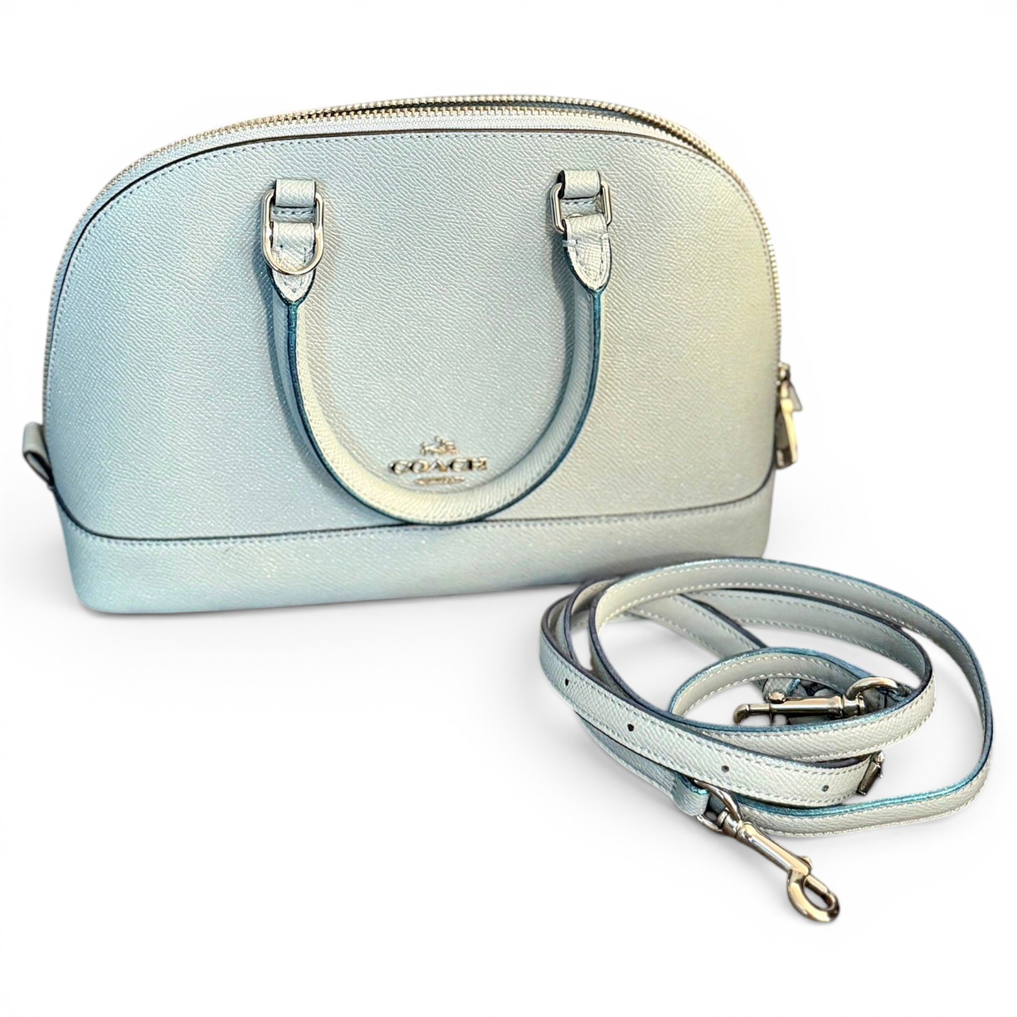 Cartable mini sierra leather handbag