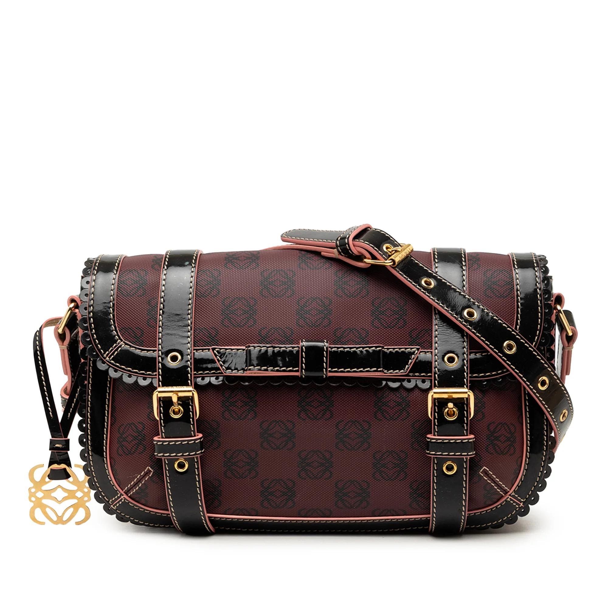 Anagram leather handbag