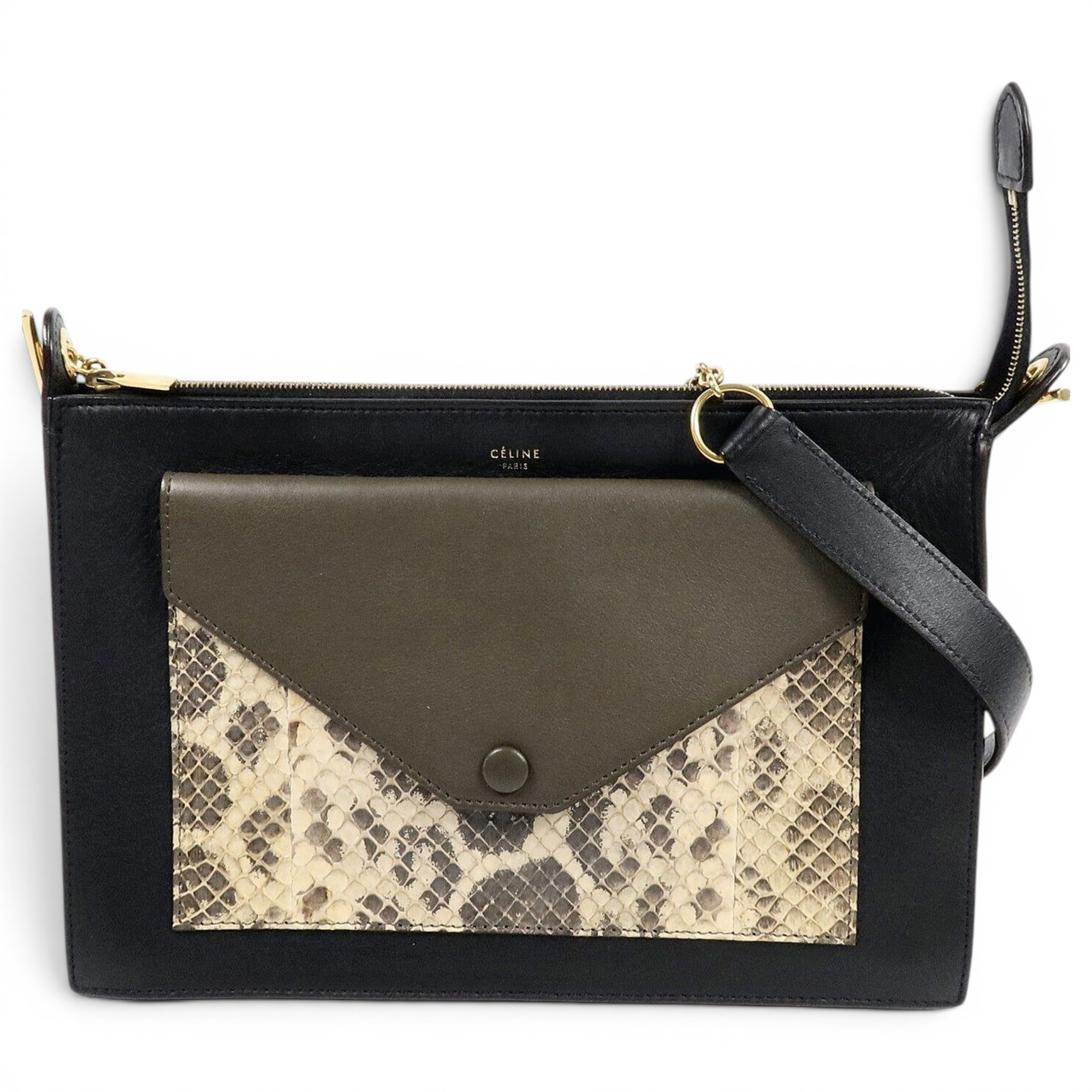 Trio leather crossbody bag