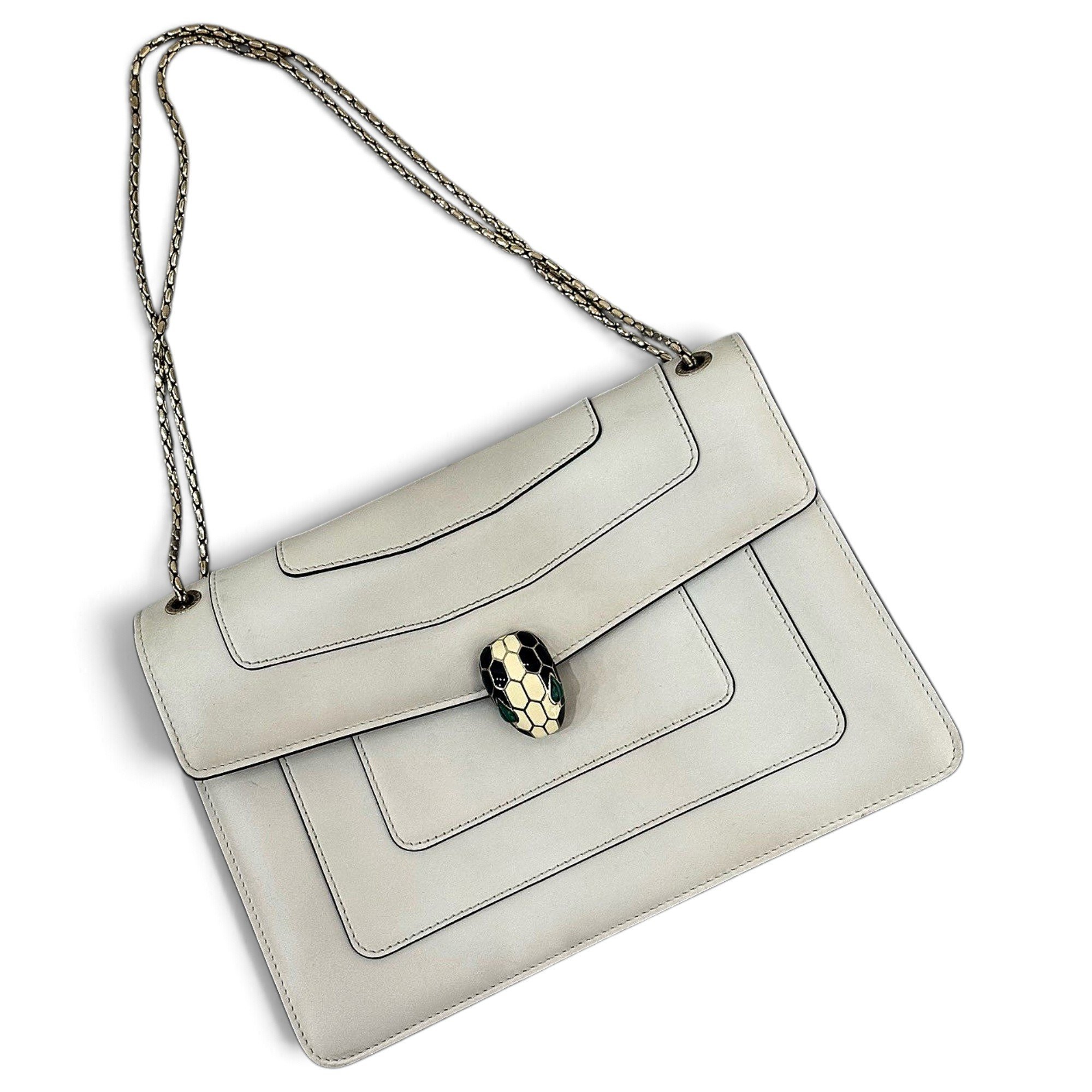 Bvlgari Serpenti leather handbag
